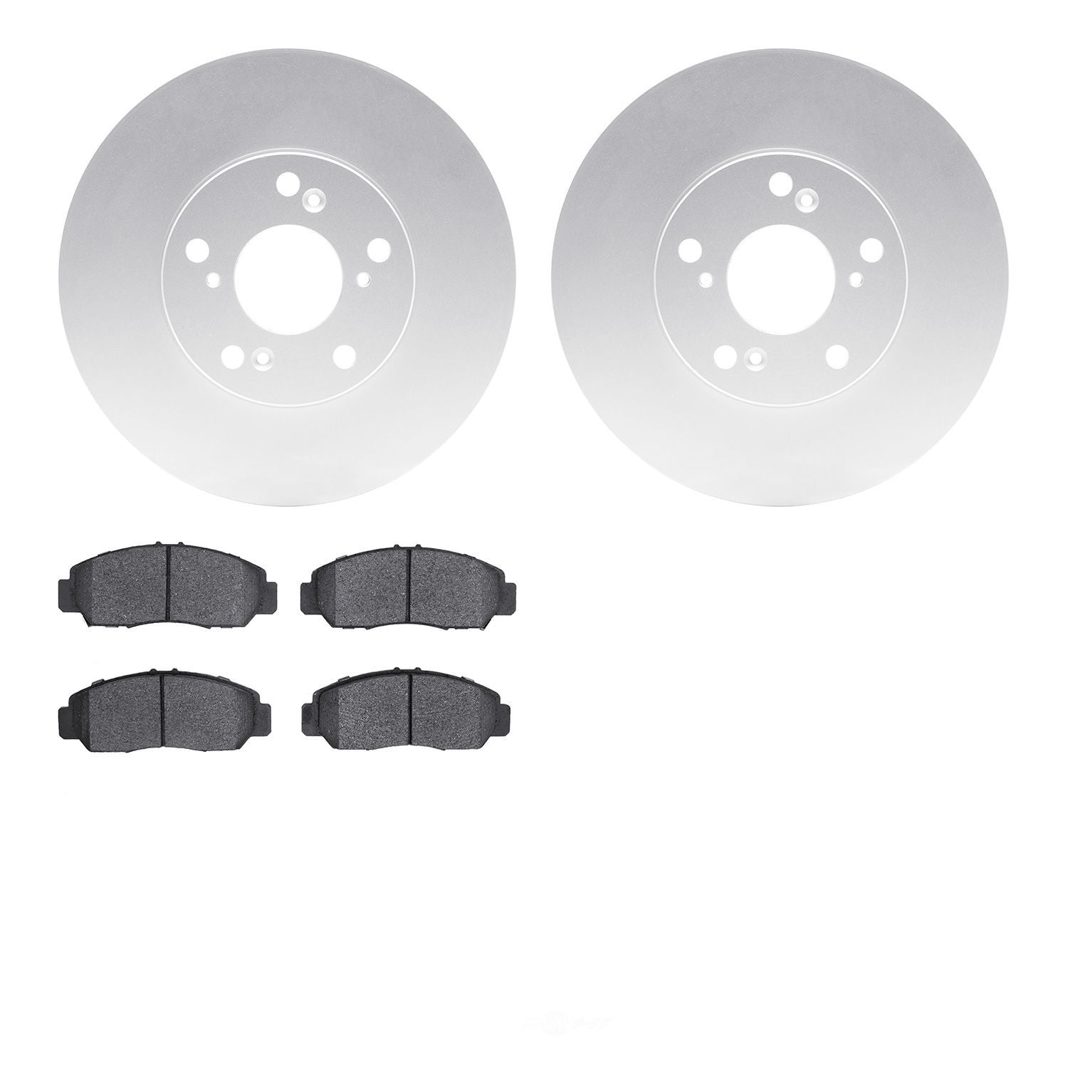 Dynamic Friction Company 4502-59142 DFC GEOSPEC Rotors with 5000 Advanced Brake Pads