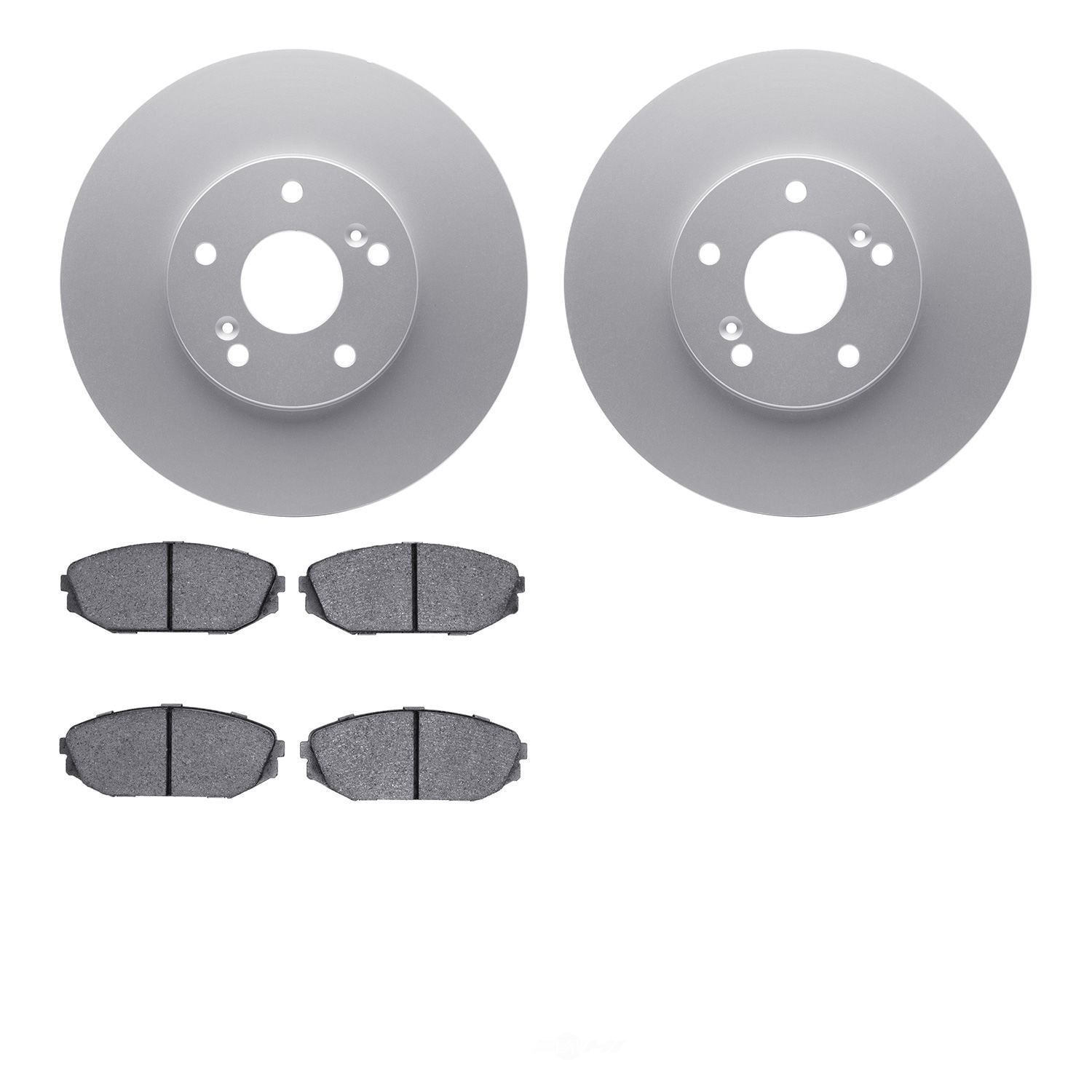 Dynamic Friction Company 4502-59144 DFC GEOSPEC Rotors with 5000 Advanced Brake Pads