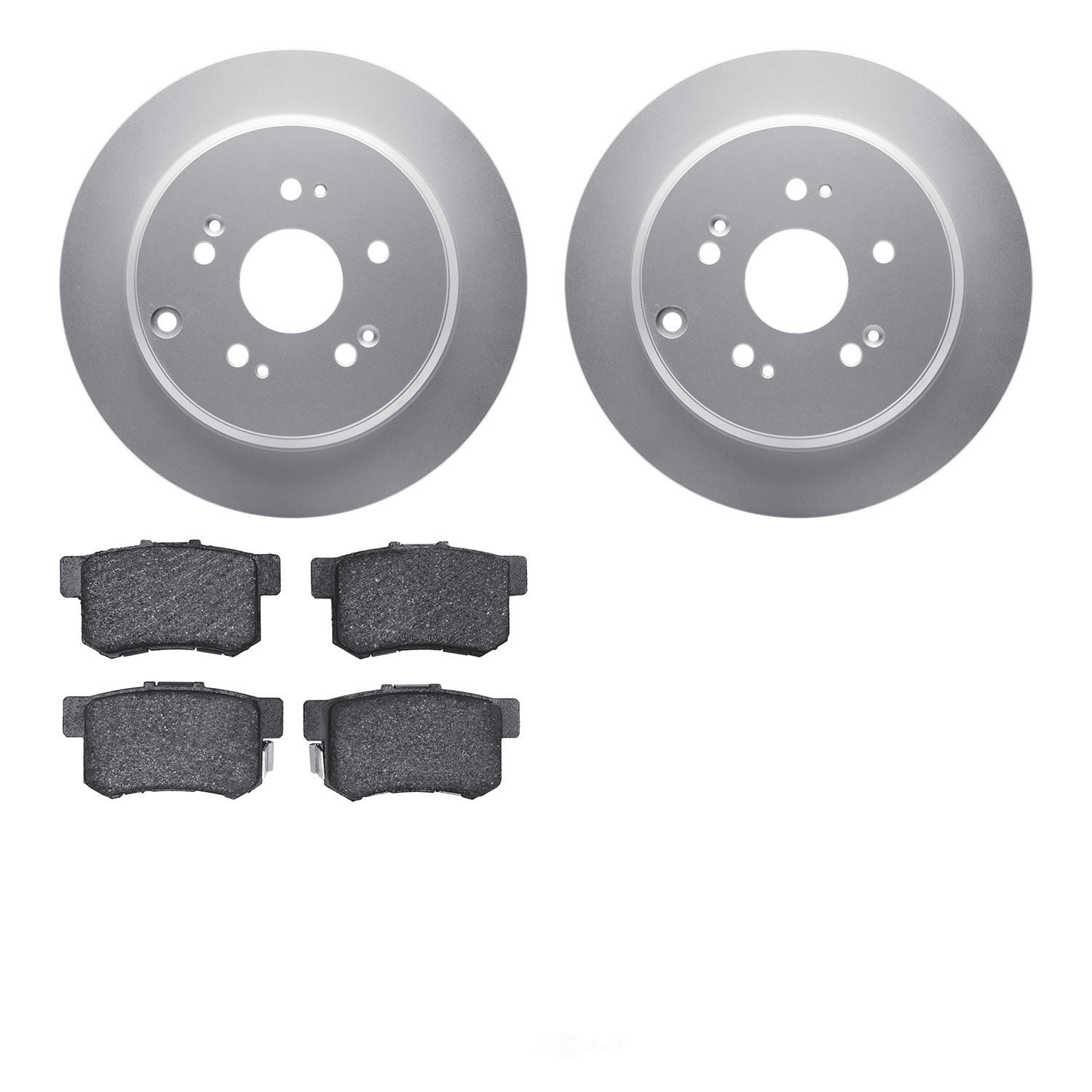 Dynamic Friction Company 4502-59157 DFC GEOSPEC Rotors with 5000 Advanced Brake Pads