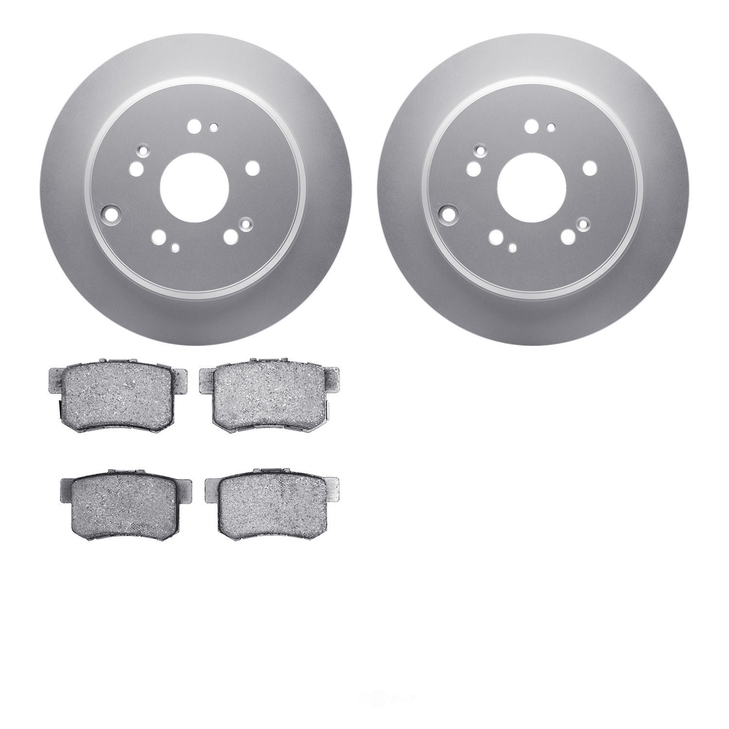 Dynamic Friction Company 4502-59158 DFC GEOSPEC Rotors with 5000 Advanced Brake Pads