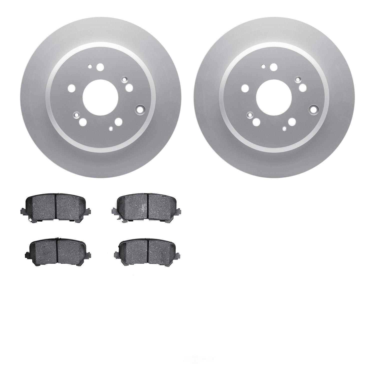 Dynamic Friction Company 4502-59165 DFC GEOSPEC Rotors with 5000 Advanced Brake Pads