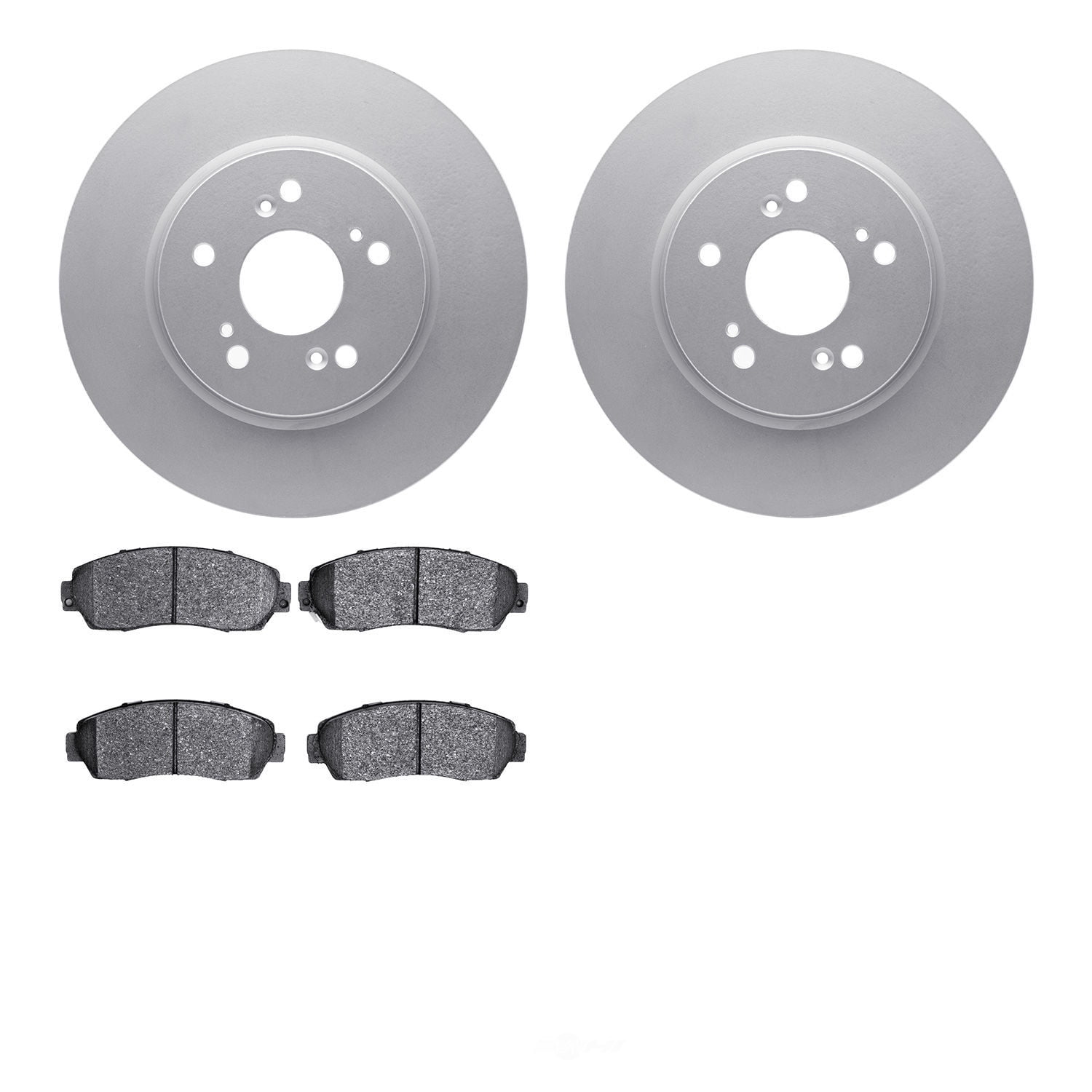 Dynamic Friction Company 4502-59166 DFC GEOSPEC Rotors with 5000 Advanced Brake Pads