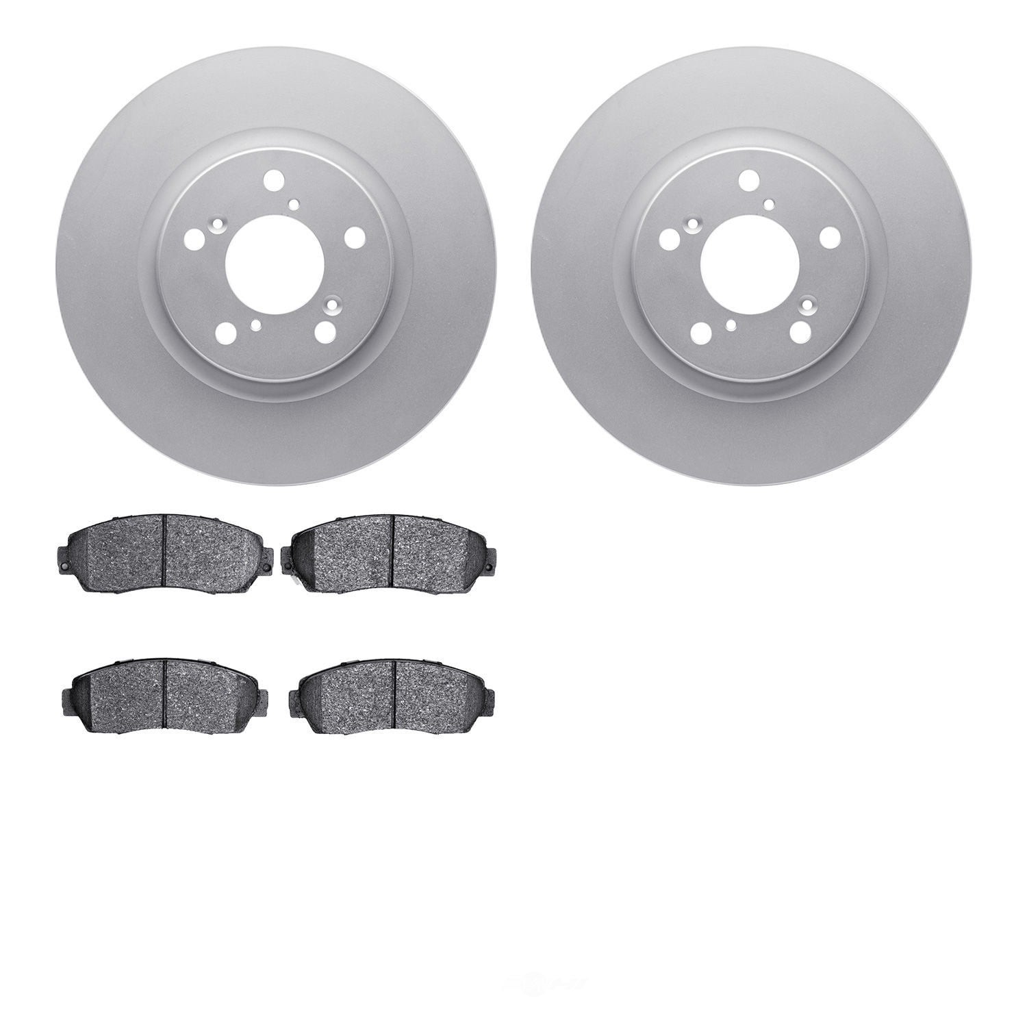 Dynamic Friction Company 4502-59167 DFC GEOSPEC Rotors with 5000 Advanced Brake Pads