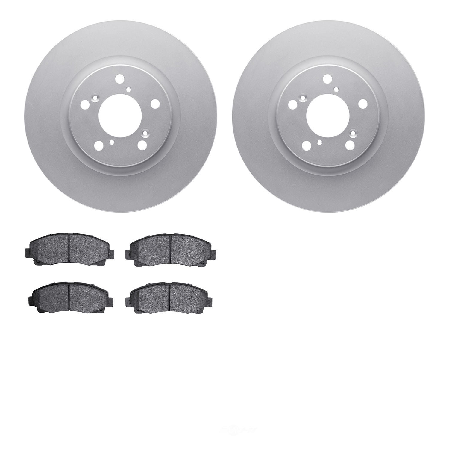 Dynamic Friction Company 4502-59168 DFC GEOSPEC Rotors with 5000 Advanced Brake Pads