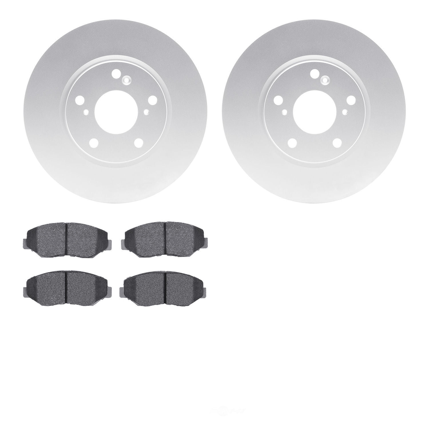 Dynamic Friction Company 4502-59181 DFC GEOSPEC Rotors with 5000 Advanced Brake Pads