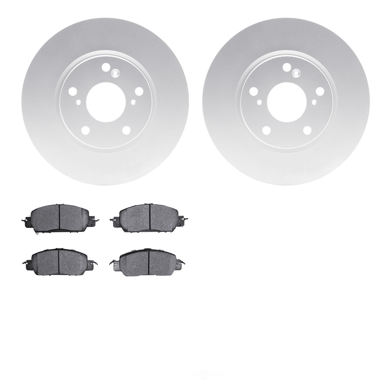 Dynamic Friction Company 4502-59182 DFC GEOSPEC Rotors with 5000 Advanced Brake Pads