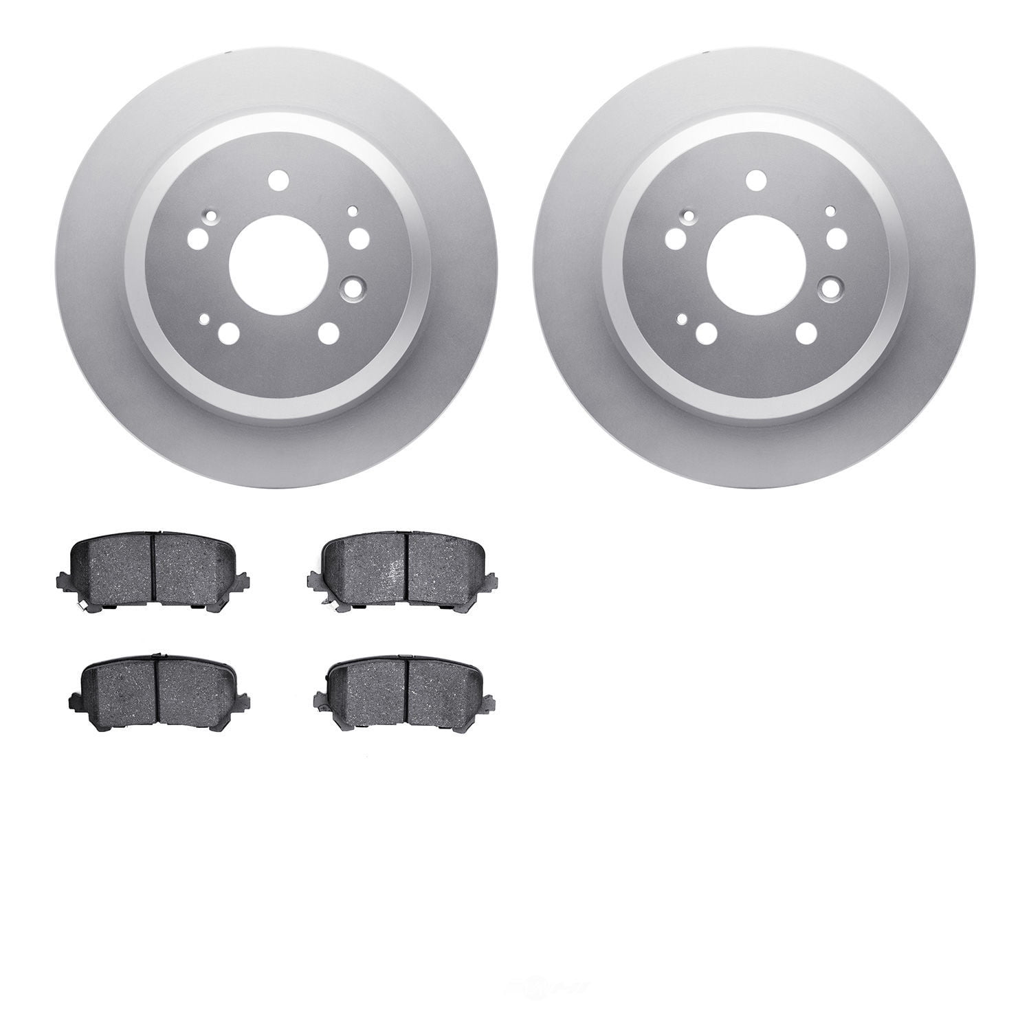 Dynamic Friction Company 4502-59184 DFC GEOSPEC Rotors with 5000 Advanced Brake Pads