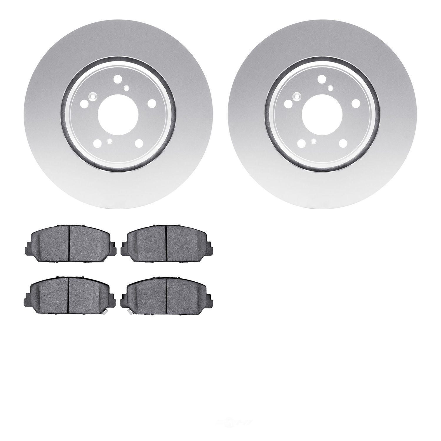 Dynamic Friction Company 4502-59185 DFC GEOSPEC Rotors with 5000 Advanced Brake Pads