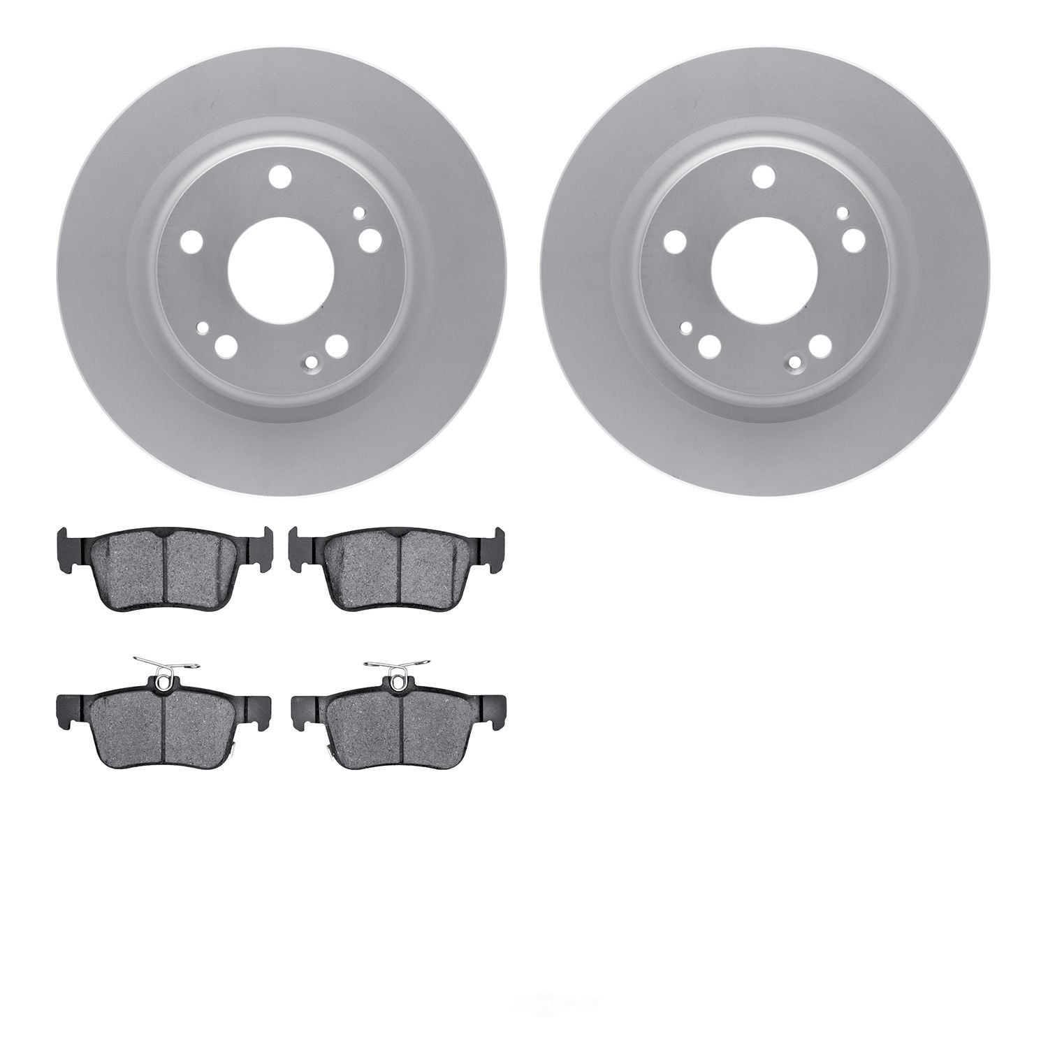 Dynamic Friction Company 4502-59191 DFC GEOSPEC Rotors with 5000 Advanced Brake Pads