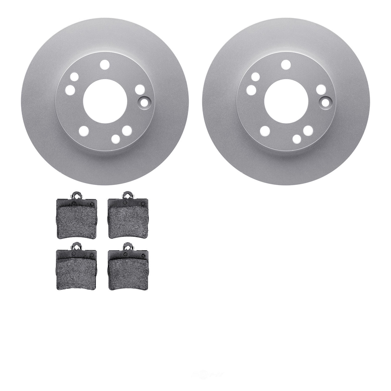 Dynamic Friction Company 4502-63117 DFC GEOSPEC Rotors with 5000 Advanced Brake Pads