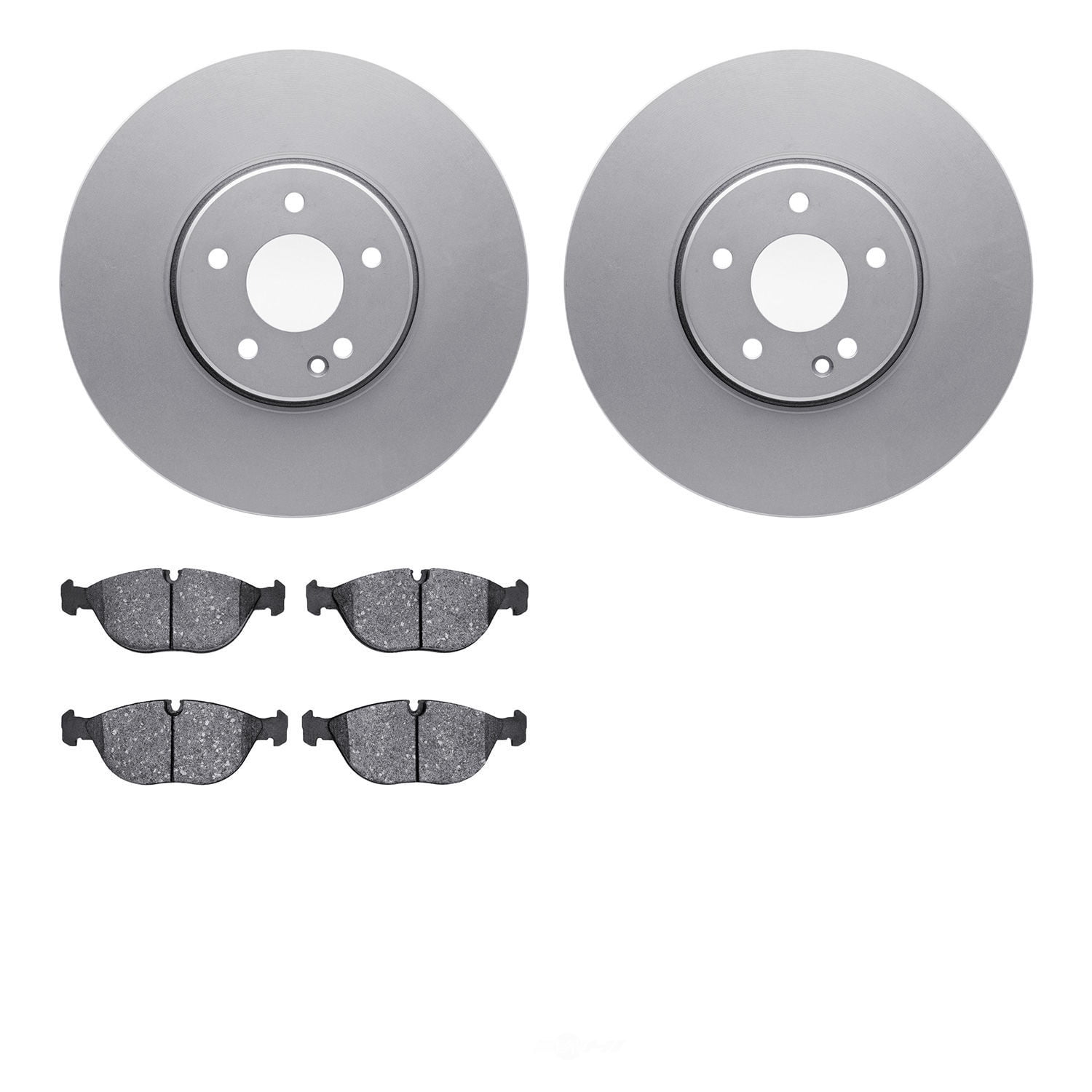 Dynamic Friction Company 4502-63137 DFC GEOSPEC Rotors with 5000 Advanced Brake Pads