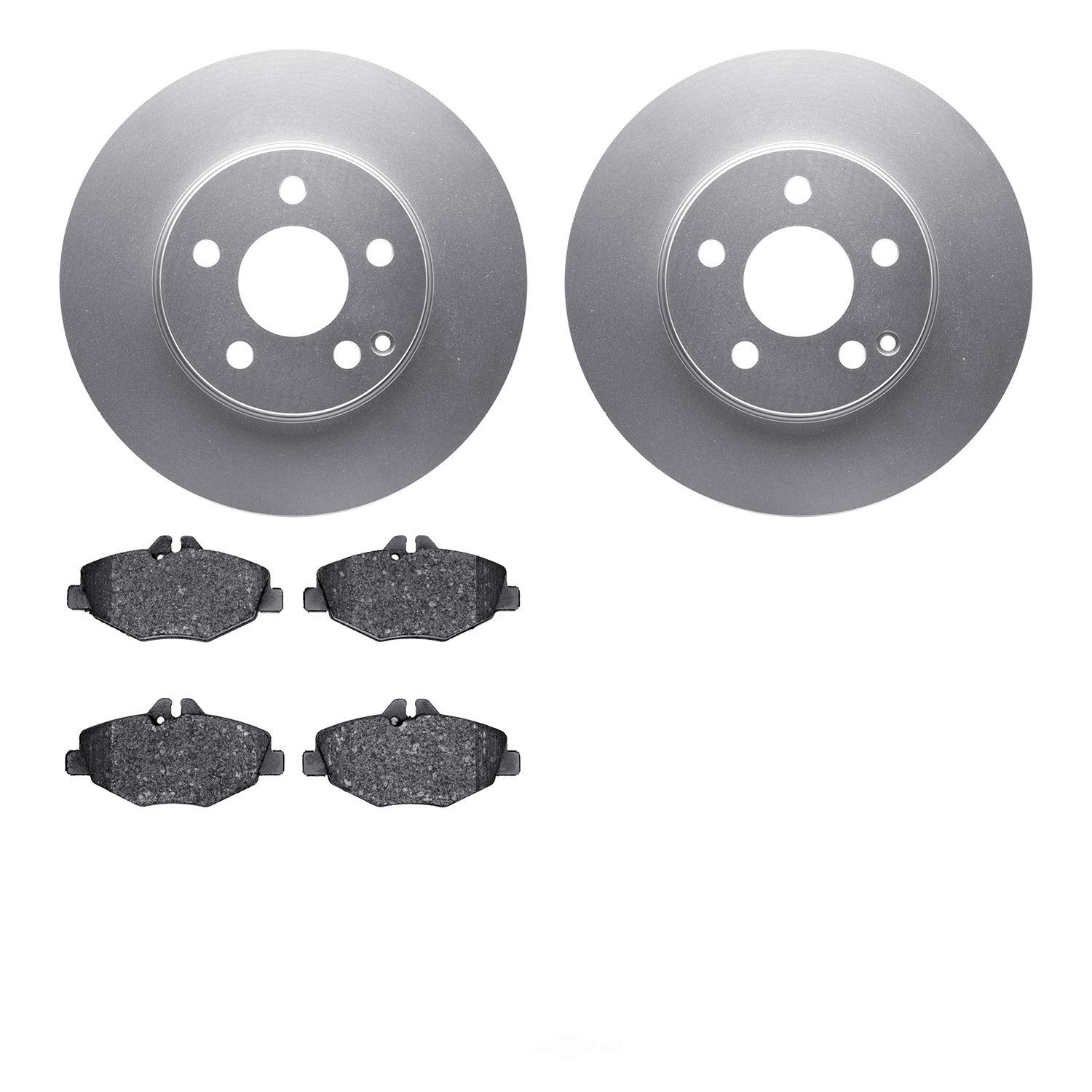Dynamic Friction Company 4502-63142 DFC GEOSPEC Rotors with 5000 Advanced Brake Pads