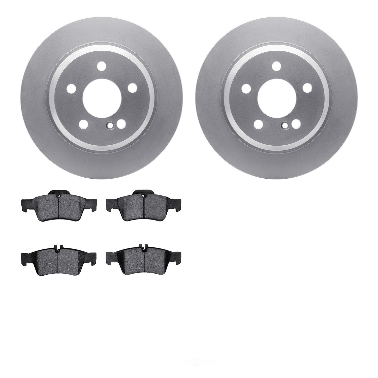 Dynamic Friction Company 4502-63143 DFC GEOSPEC Rotors with 5000 Advanced Brake Pads