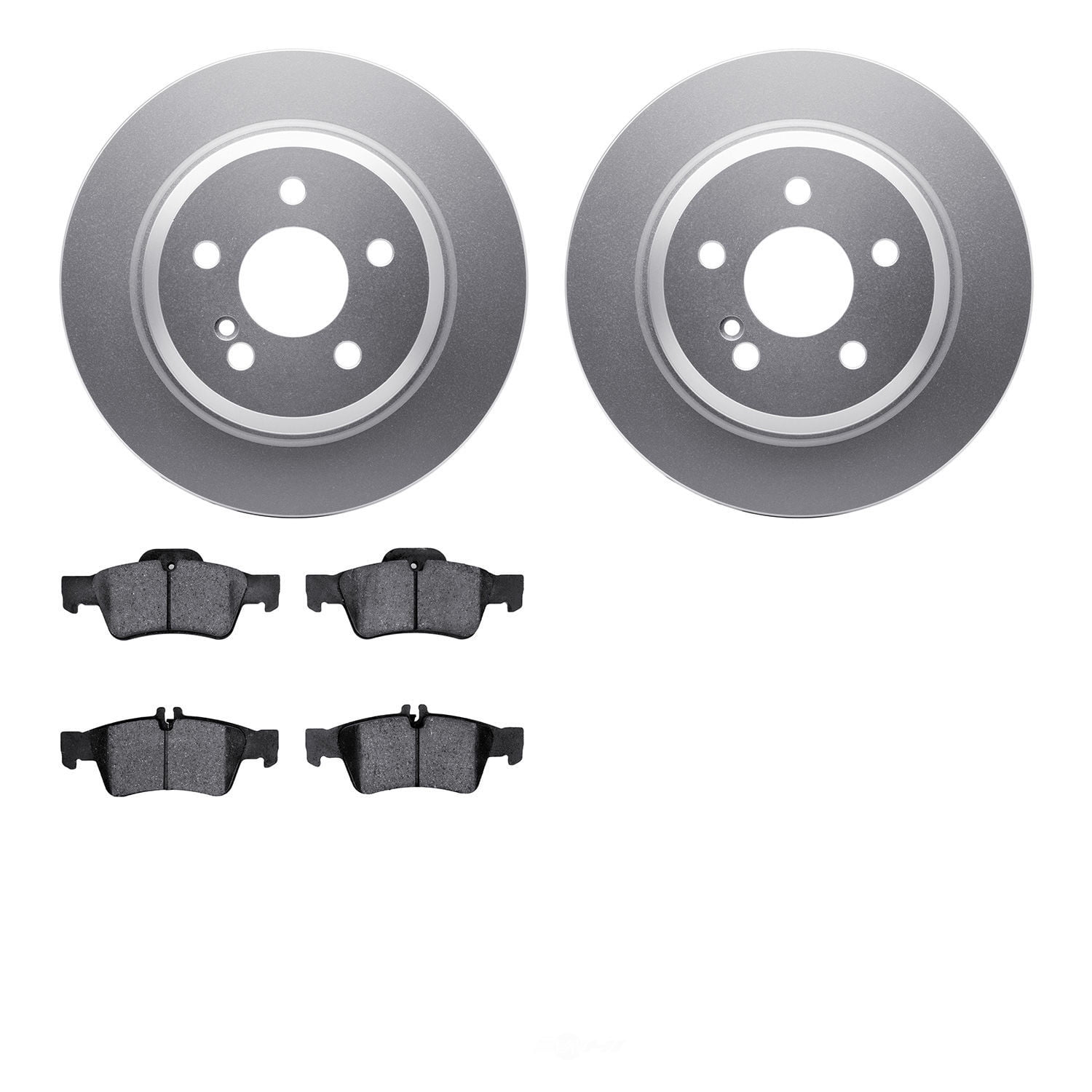 Dynamic Friction Company 4502-63147 DFC GEOSPEC Rotors with 5000 Advanced Brake Pads