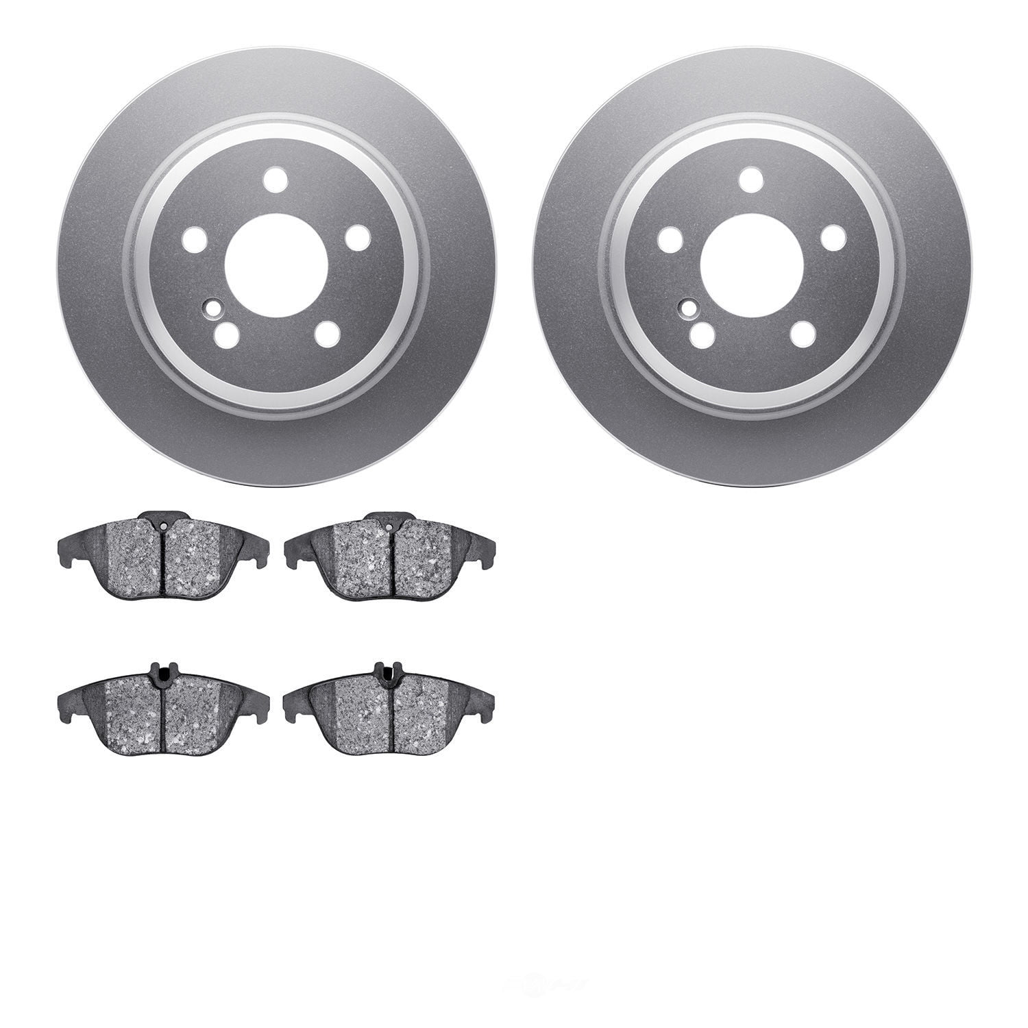 Dynamic Friction Company 4502-63150 DFC GEOSPEC Rotors with 5000 Advanced Brake Pads
