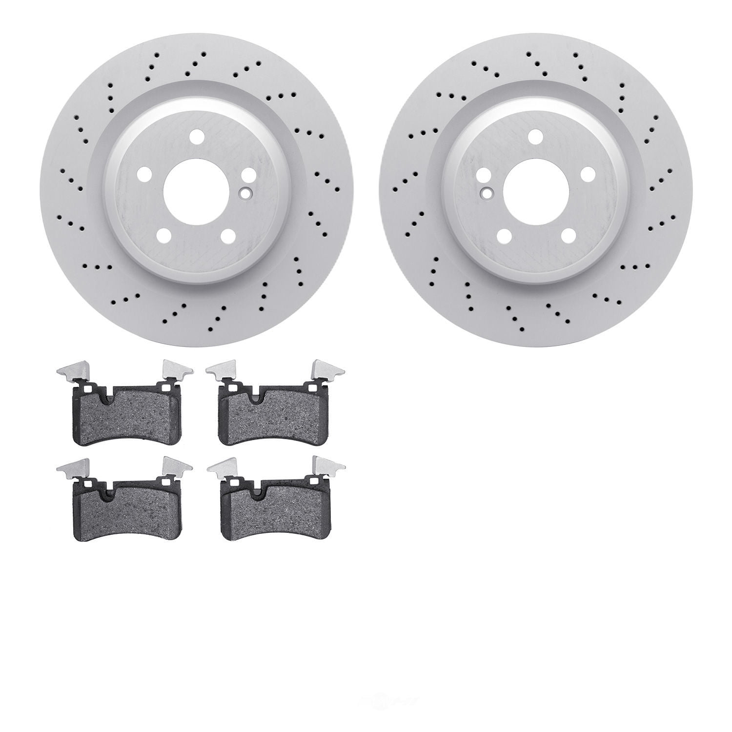 Dynamic Friction Company 4502-63157 DFC GEOSPEC Rotors with 5000 Advanced Brake Pads