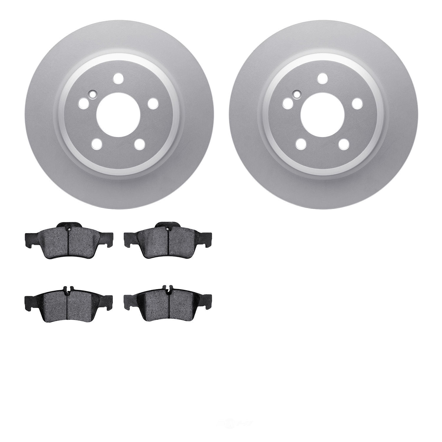 Dynamic Friction Company 4502-63159 DFC GEOSPEC Rotors with 5000 Advanced Brake Pads