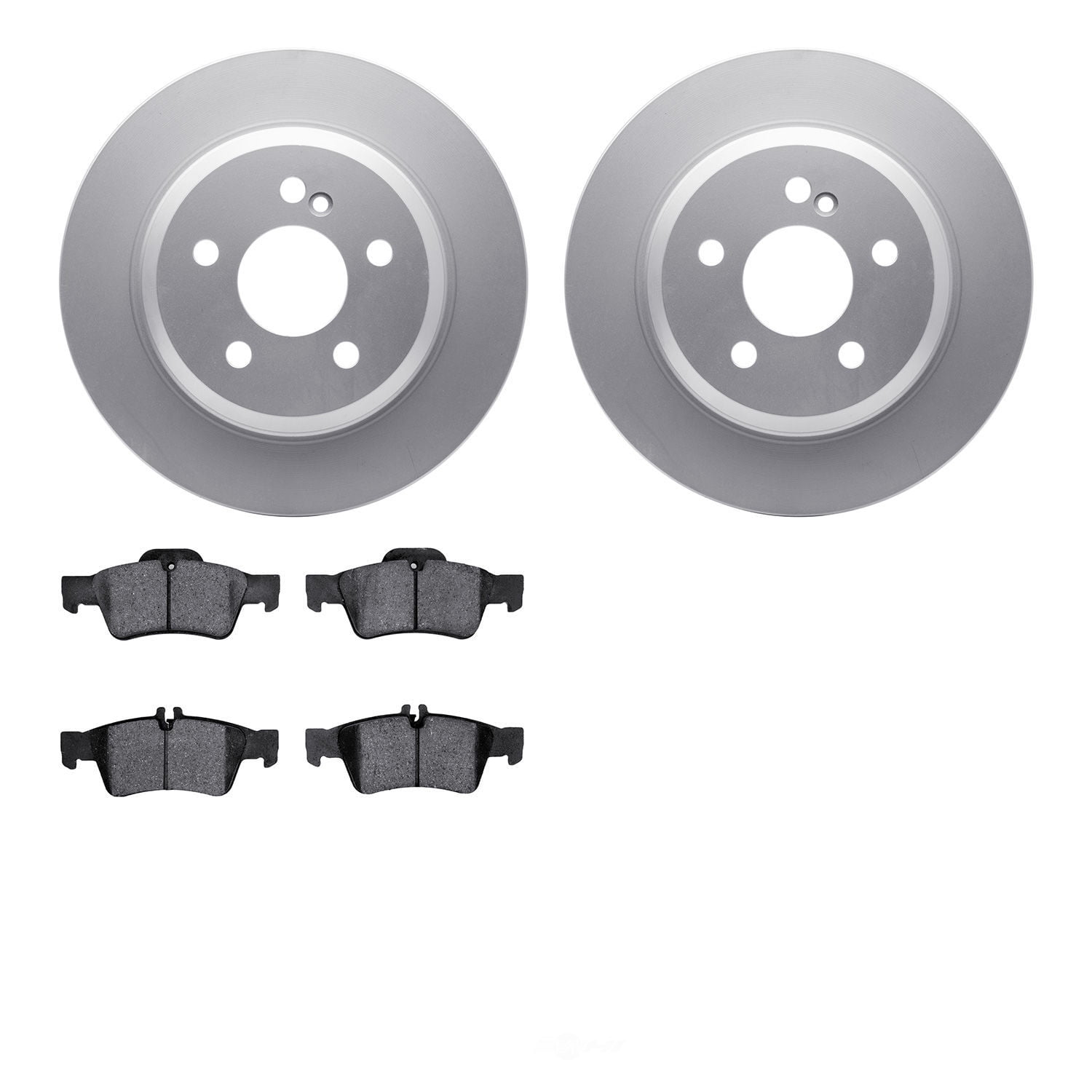 Dynamic Friction Company 4502-63161 DFC GEOSPEC Rotors with 5000 Advanced Brake Pads