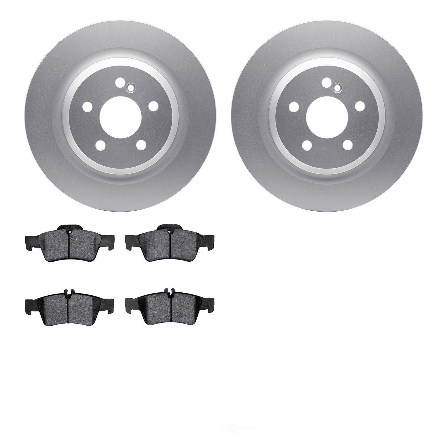 Dynamic Friction Company 4502-63164 DFC GEOSPEC Rotors with 5000 Advanced Brake Pads