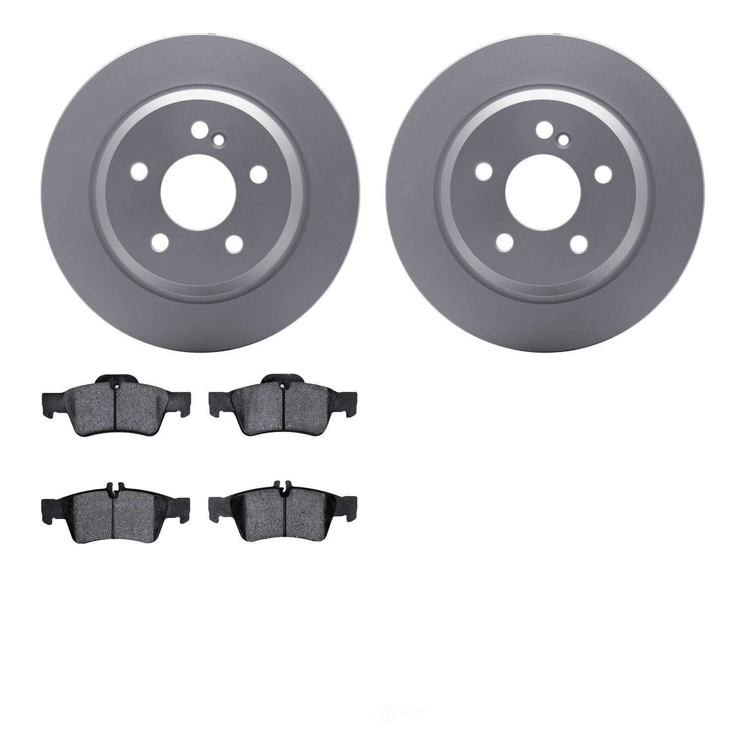 Dynamic Friction Company 4502-63168 DFC GEOSPEC Rotors with 5000 Advanced Brake Pads