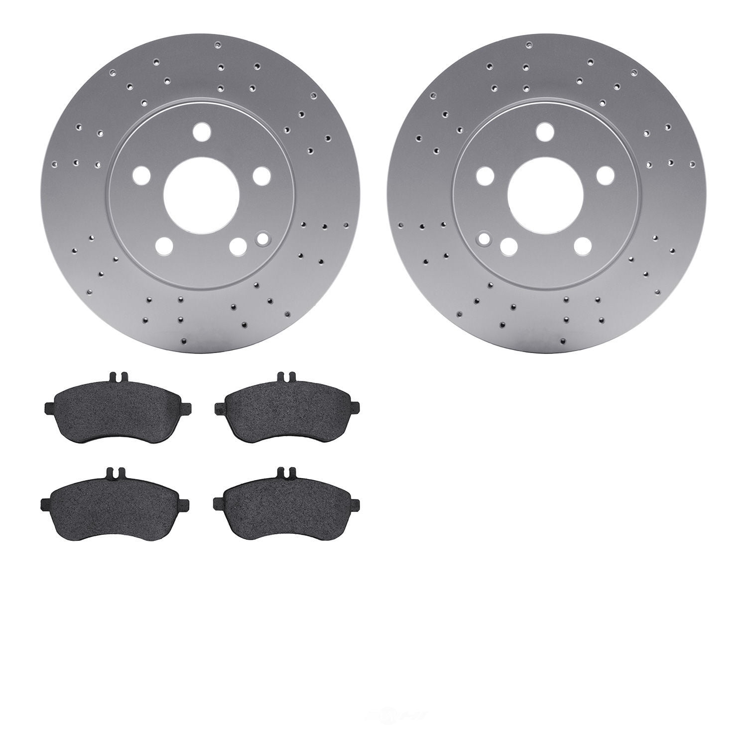 Dynamic Friction Company 4502-63169 DFC GEOSPEC Rotors with 5000 Advanced Brake Pads