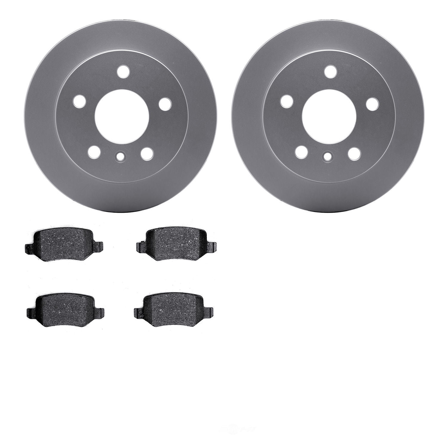 Dynamic Friction Company 4502-63175 DFC GEOSPEC Rotors with 5000 Advanced Brake Pads