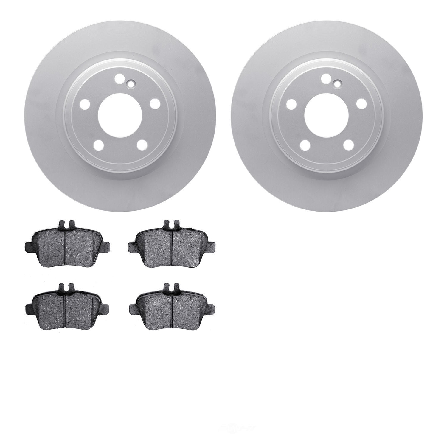 Dynamic Friction Company 4502-63185 DFC GEOSPEC Rotors with 5000 Advanced Brake Pads
