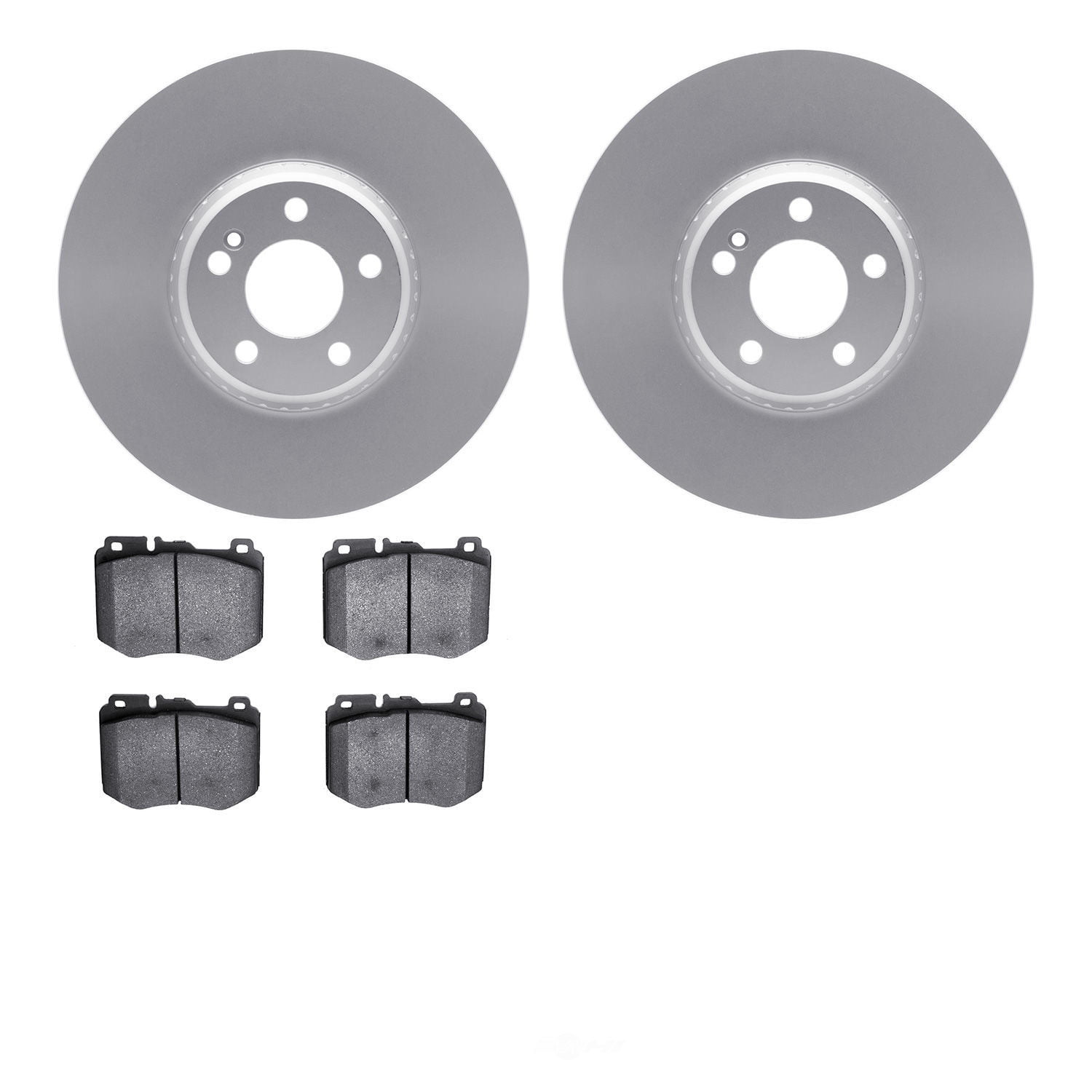 Dynamic Friction Company 4502-63195 DFC GEOSPEC Rotors with 5000 Advanced Brake Pads