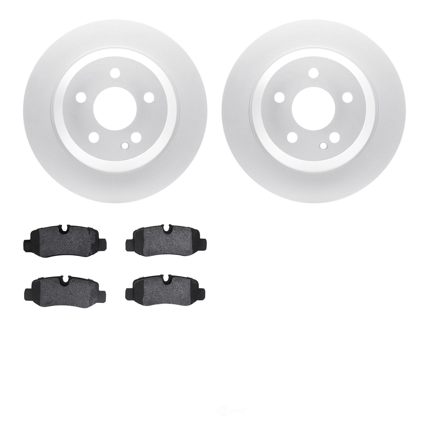 Dynamic Friction Company 4502-63227 DFC GEOSPEC Rotors with 5000 Advanced Brake Pads