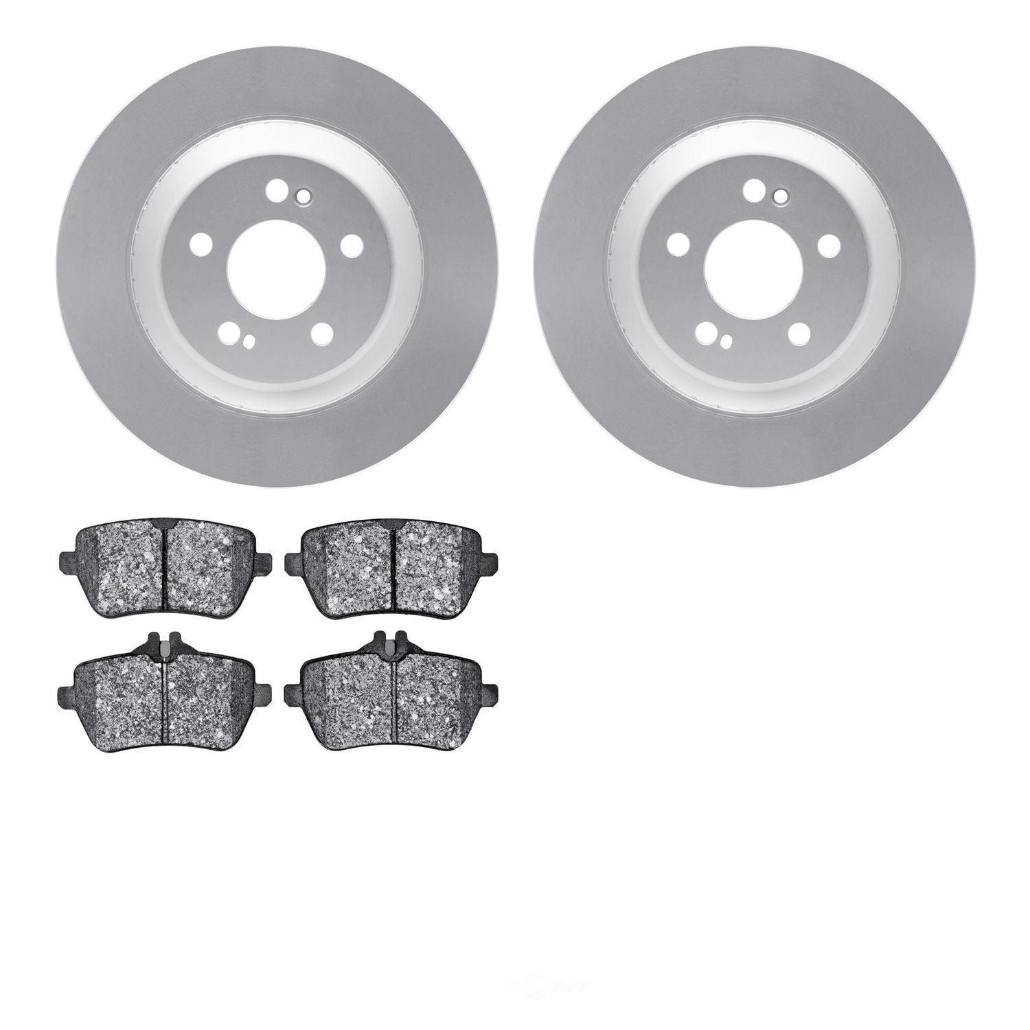 Dynamic Friction Company 4502-63232 DFC GEOSPEC Rotors with 5000 Advanced Brake Pads