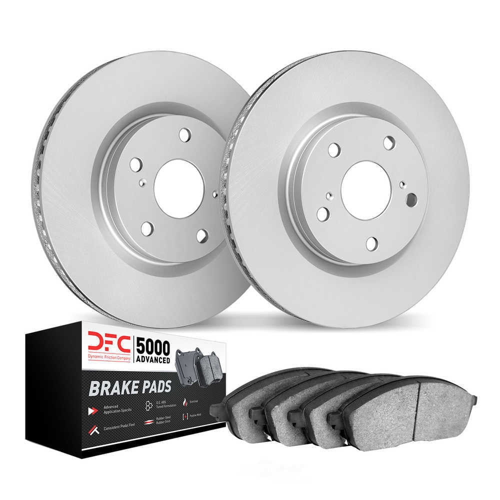 Dynamic Friction Company 4502-63246 DFC GEOSPEC Rotors with 5000 Advanced Brake Pads