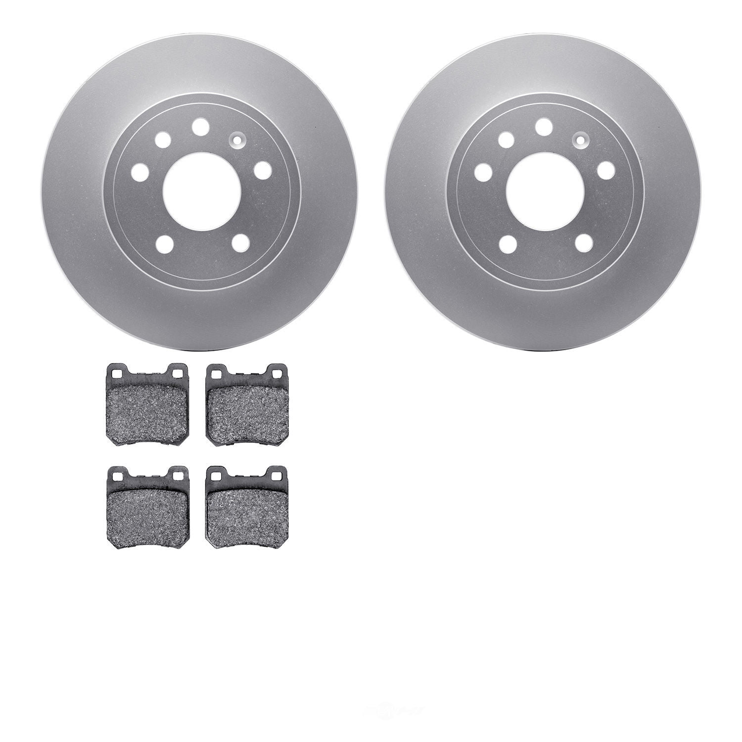 Dynamic Friction Company 4502-65025 DFC GEOSPEC Rotors with 5000 Advanced Brake Pads