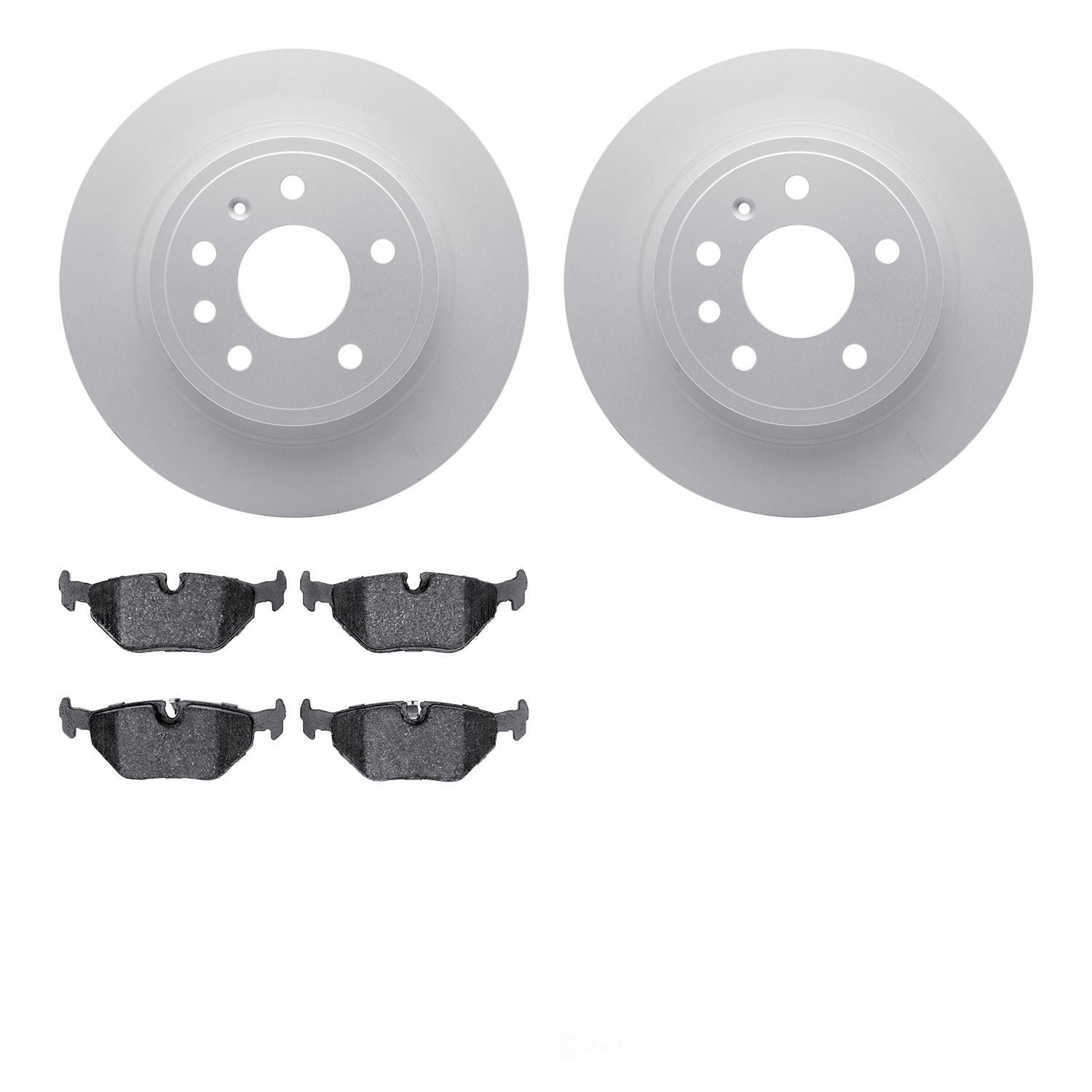 Dynamic Friction Company 4502-65028 DFC GEOSPEC Rotors with 5000 Advanced Brake Pads