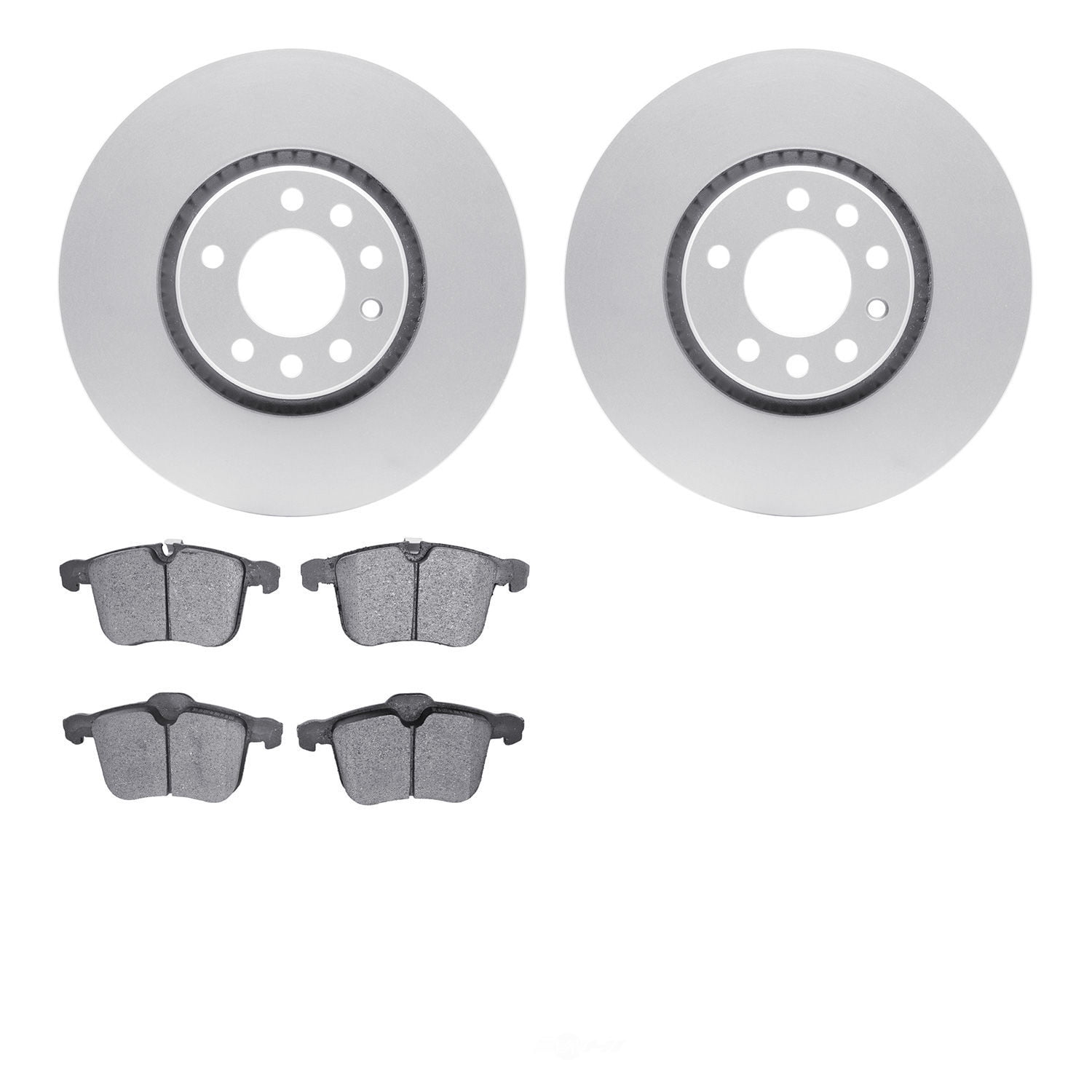 Dynamic Friction Company 4502-65041 DFC GEOSPEC Rotors with 5000 Advanced Brake Pads