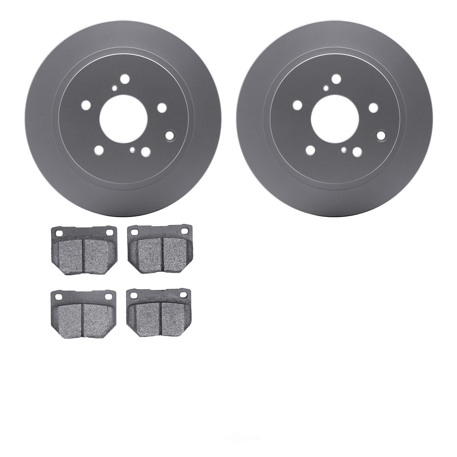 Dynamic Friction Company 4502-67077 DFC GEOSPEC Rotors with 5000 Advanced Brake Pads