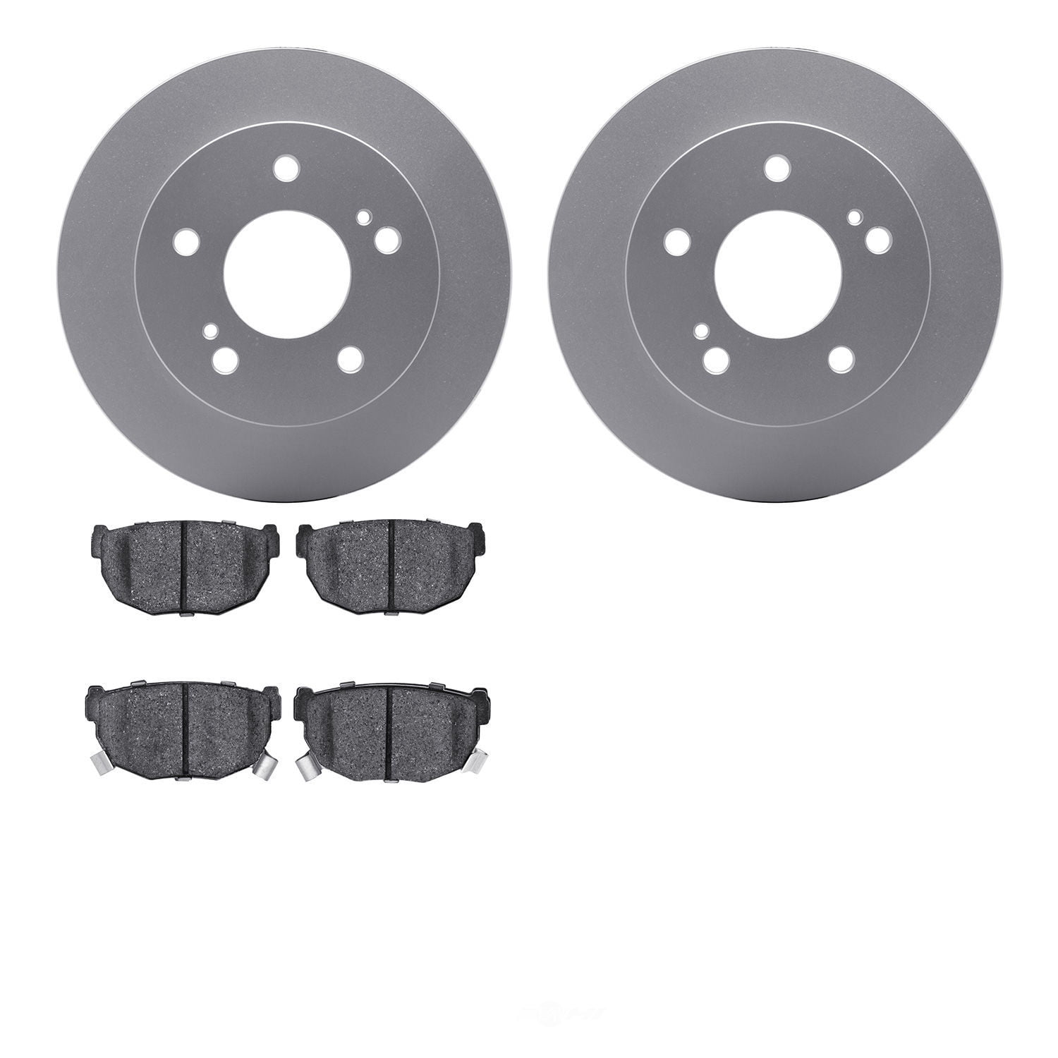 Dynamic Friction Company 4502-67085 DFC GEOSPEC Rotors with 5000 Advanced Brake Pads