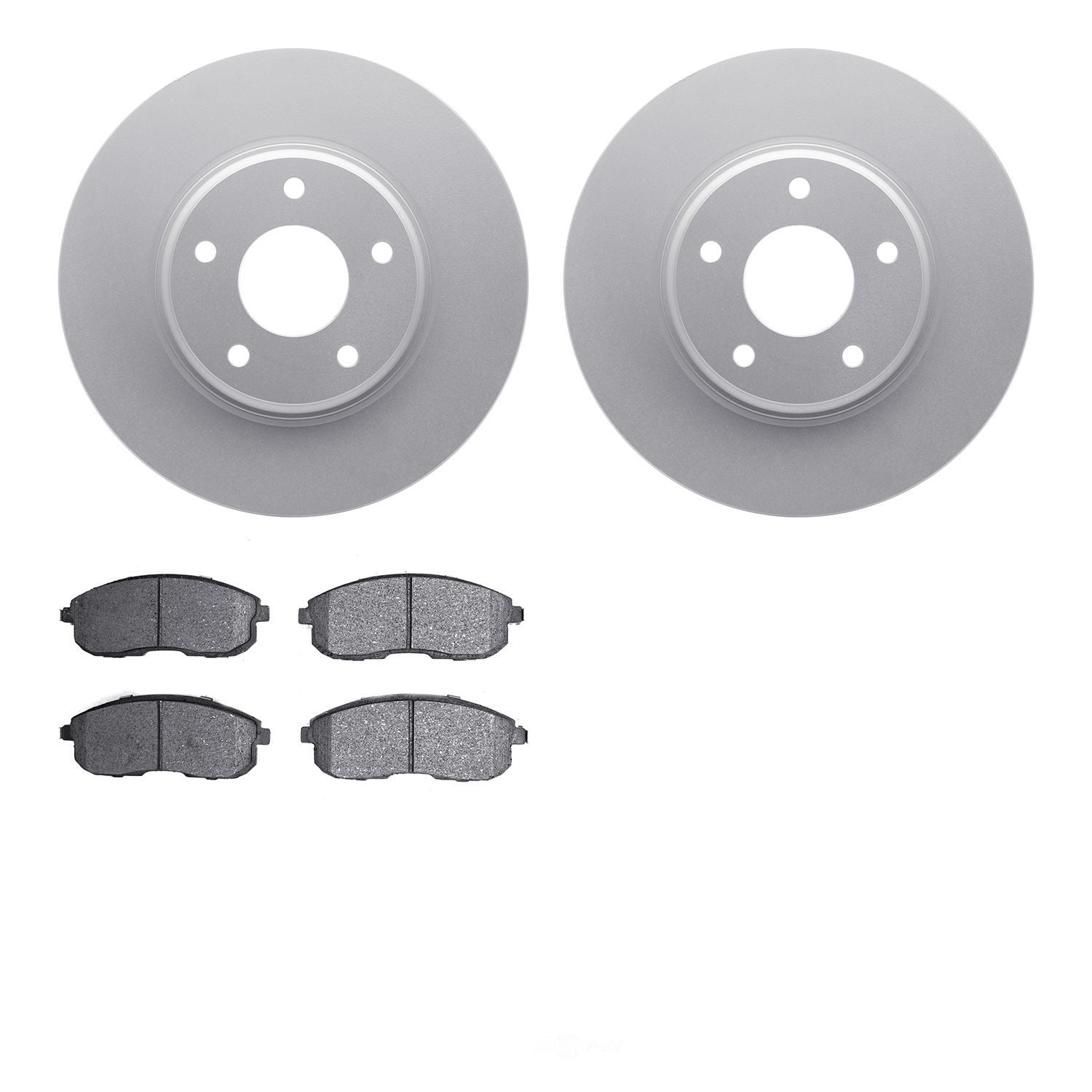 Dynamic Friction Company 4502-67089 DFC GEOSPEC Rotors with 5000 Advanced Brake Pads