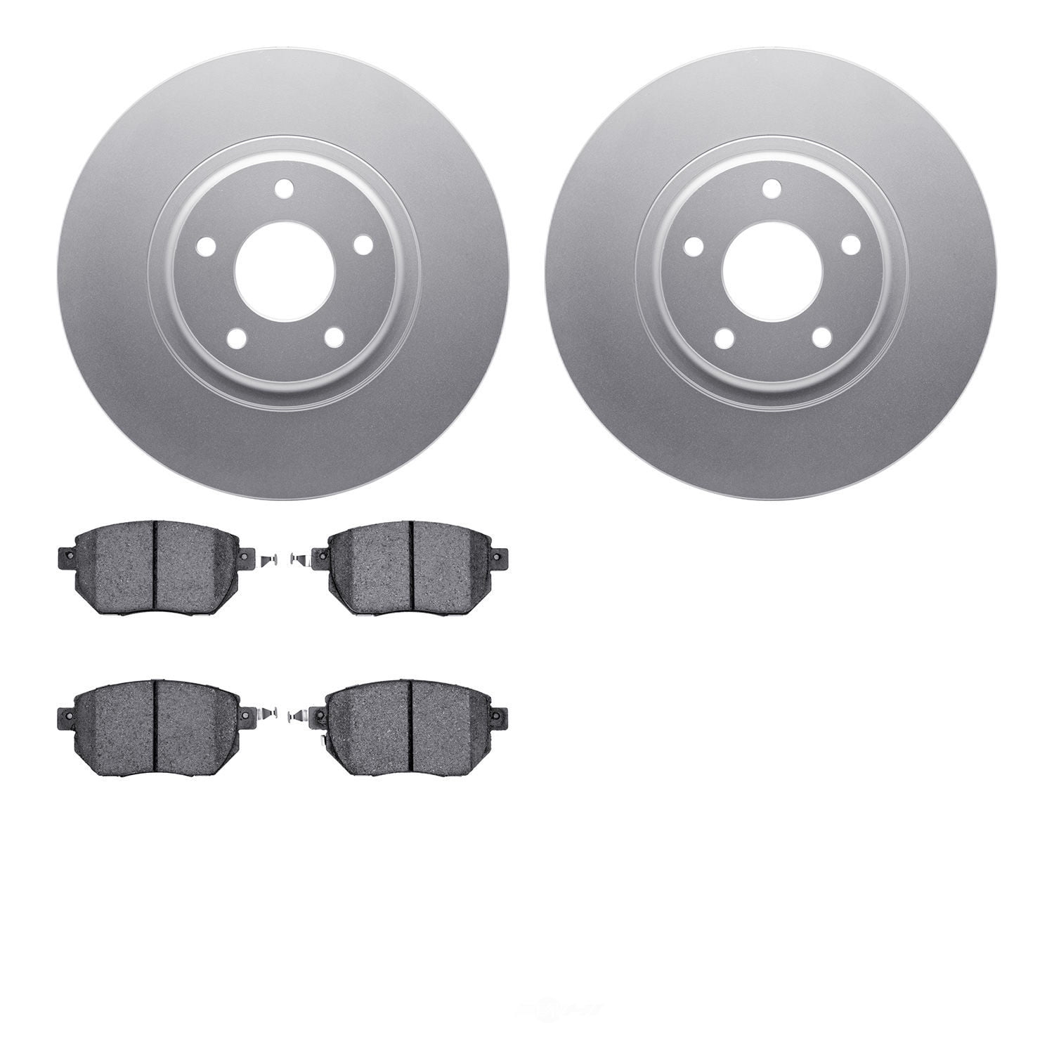 Dynamic Friction Company 4502-67091 DFC GEOSPEC Rotors with 5000 Advanced Brake Pads