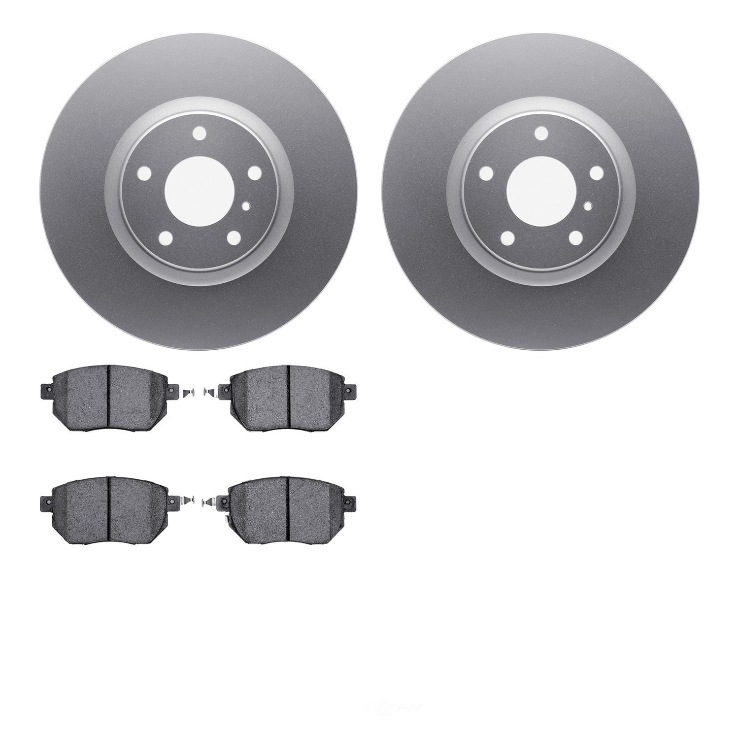 Dynamic Friction Company 4502-67094 DFC GEOSPEC Rotors with 5000 Advanced Brake Pads