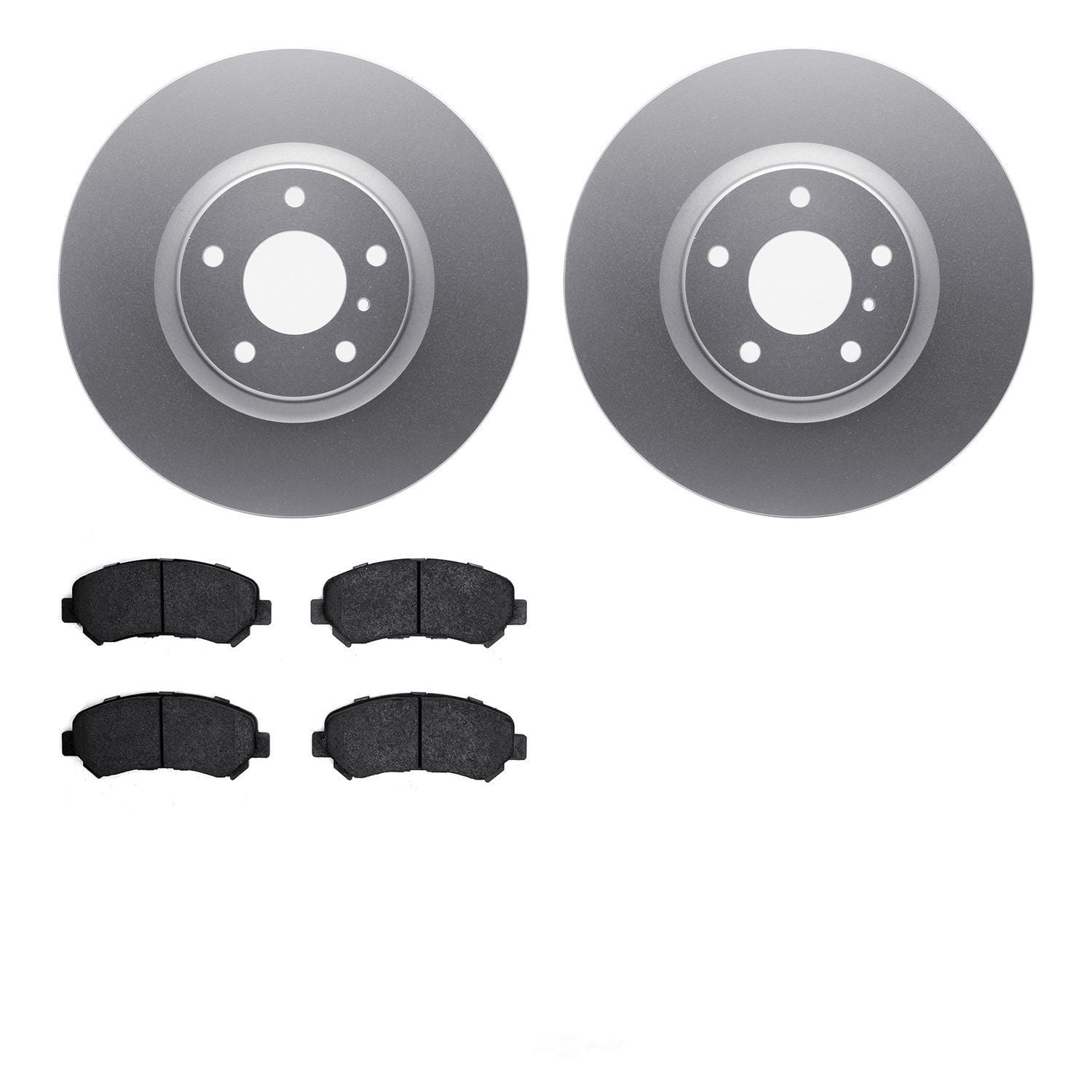 Dynamic Friction Company 4502-67095 DFC GEOSPEC Rotors with 5000 Advanced Brake Pads