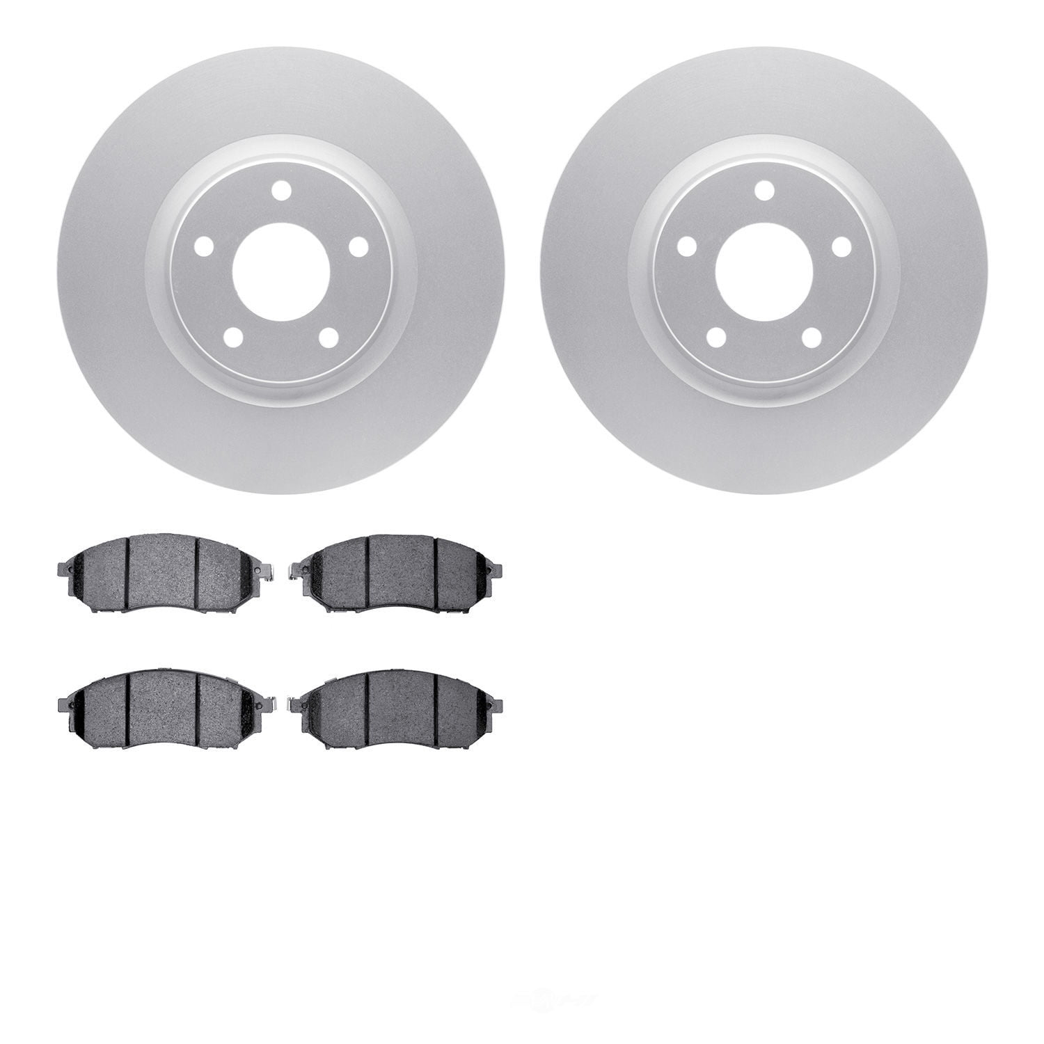 Dynamic Friction Company 4502-67110 DFC GEOSPEC Rotors with 5000 Advanced Brake Pads