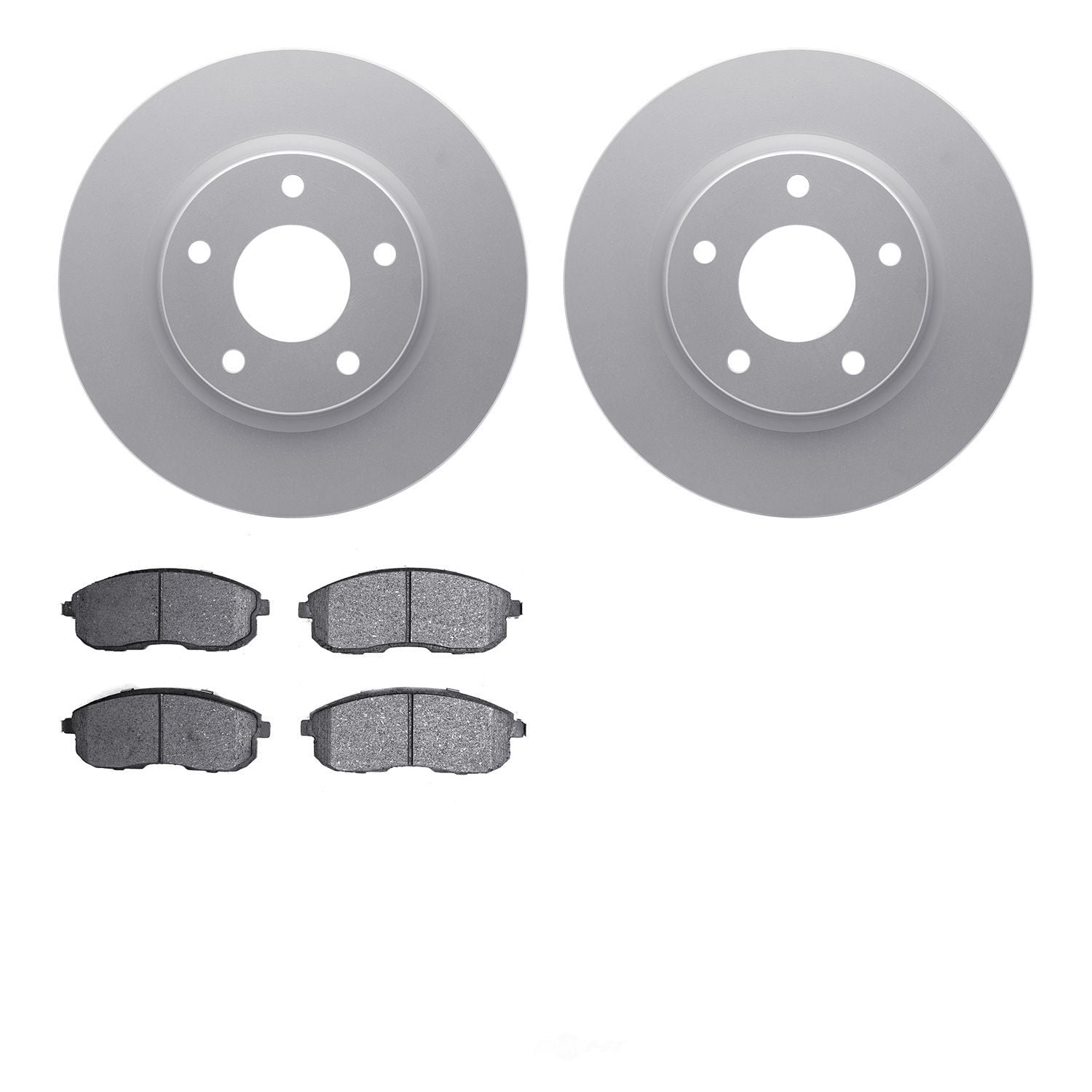 Dynamic Friction Company 4502-67114 DFC GEOSPEC Rotors with 5000 Advanced Brake Pads
