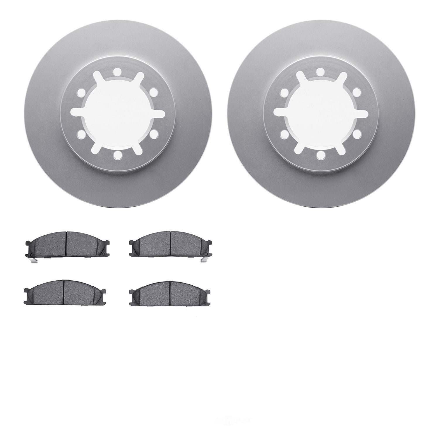 Dynamic Friction Company 4502-67122 DFC GEOSPEC Rotors with 5000 Advanced Brake Pads