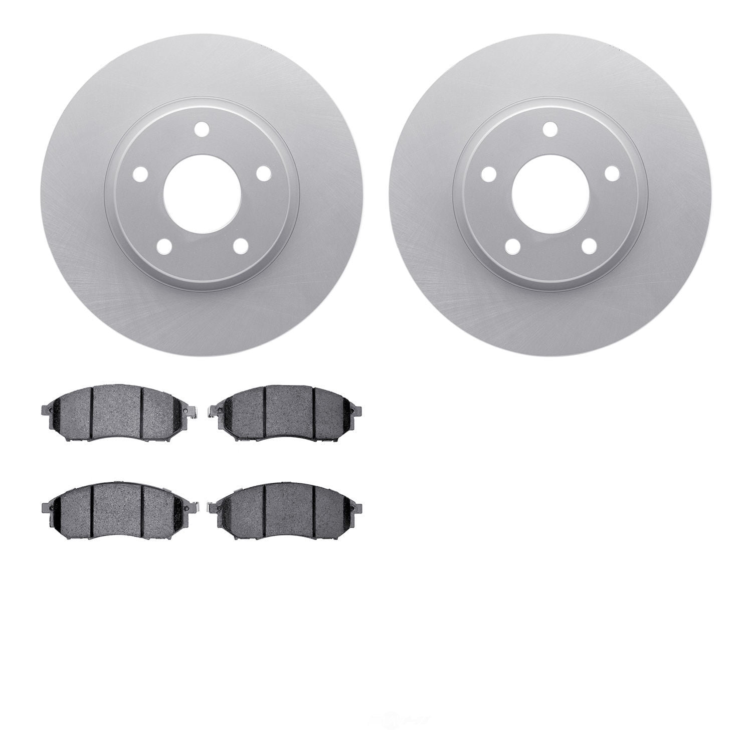 Dynamic Friction Company 4502-67125 DFC GEOSPEC Rotors with 5000 Advanced Brake Pads