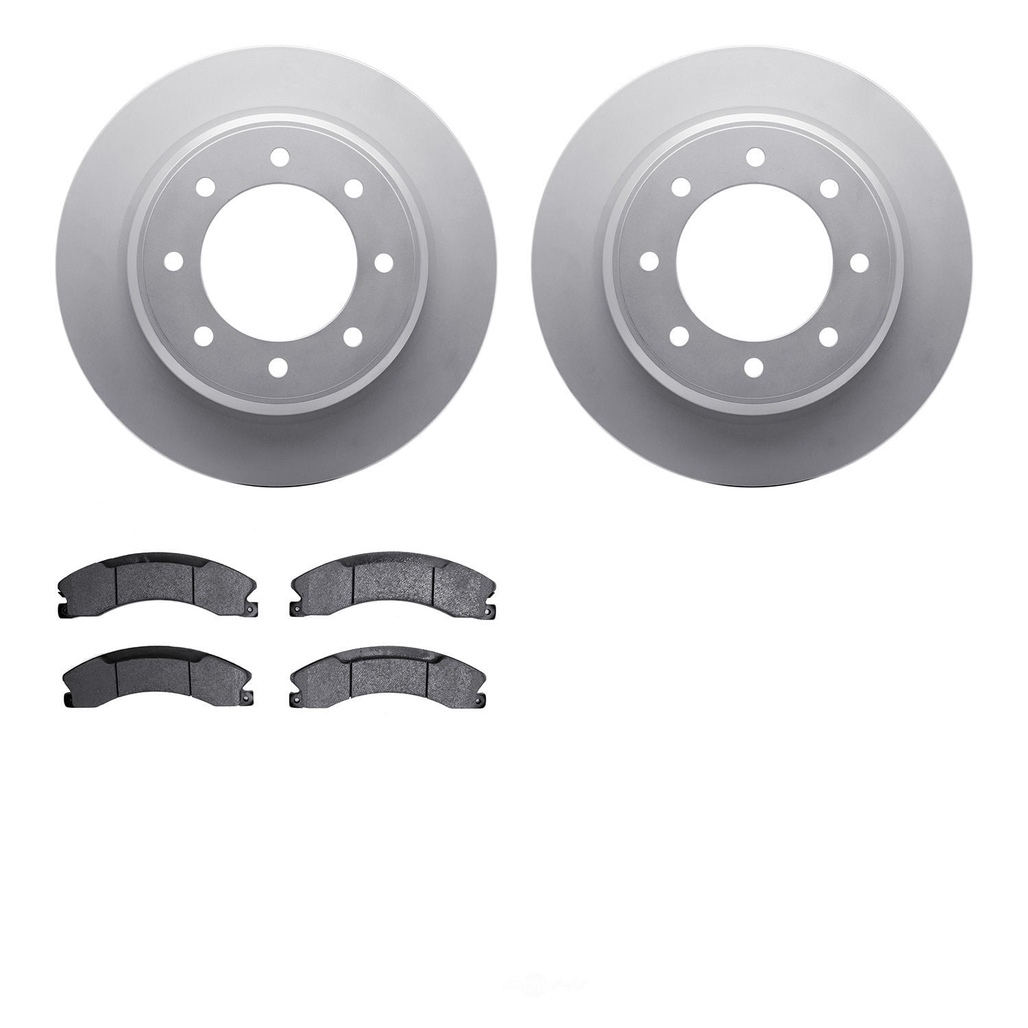 Dynamic Friction Company 4502-67143 DFC GEOSPEC Rotors with 5000 Advanced Brake Pads