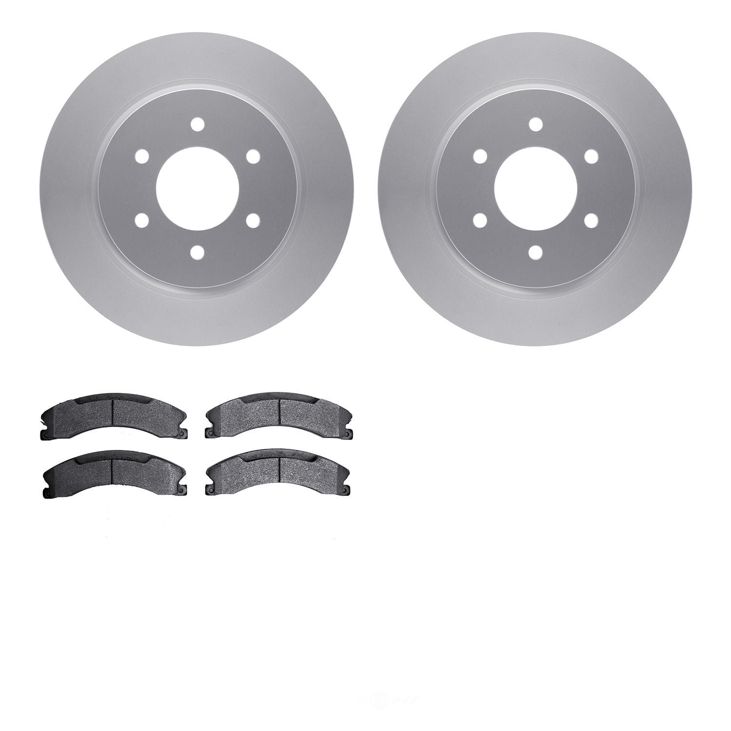 Dynamic Friction Company 4502-67154 DFC GEOSPEC Rotors with 5000 Advanced Brake Pads