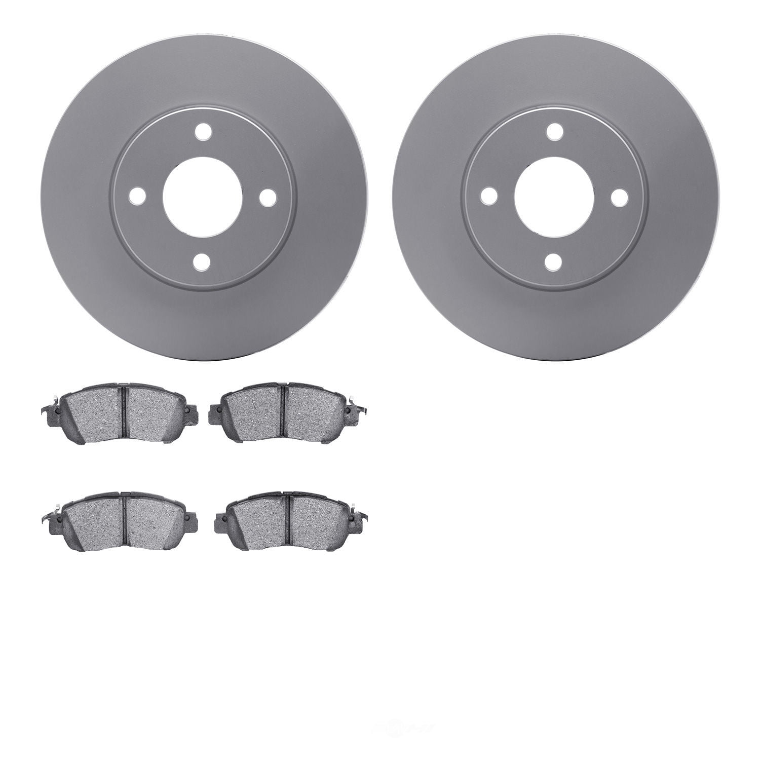 Dynamic Friction Company 4502-67158 DFC GEOSPEC Rotors with 5000 Advanced Brake Pads