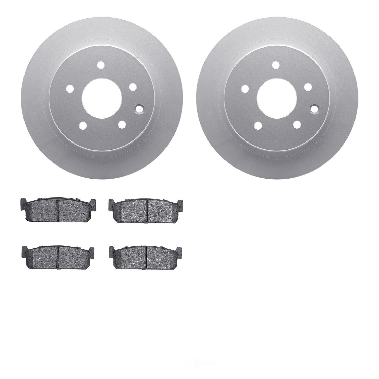 Dynamic Friction Company 4502-68014 DFC GEOSPEC Rotors with 5000 Advanced Brake Pads