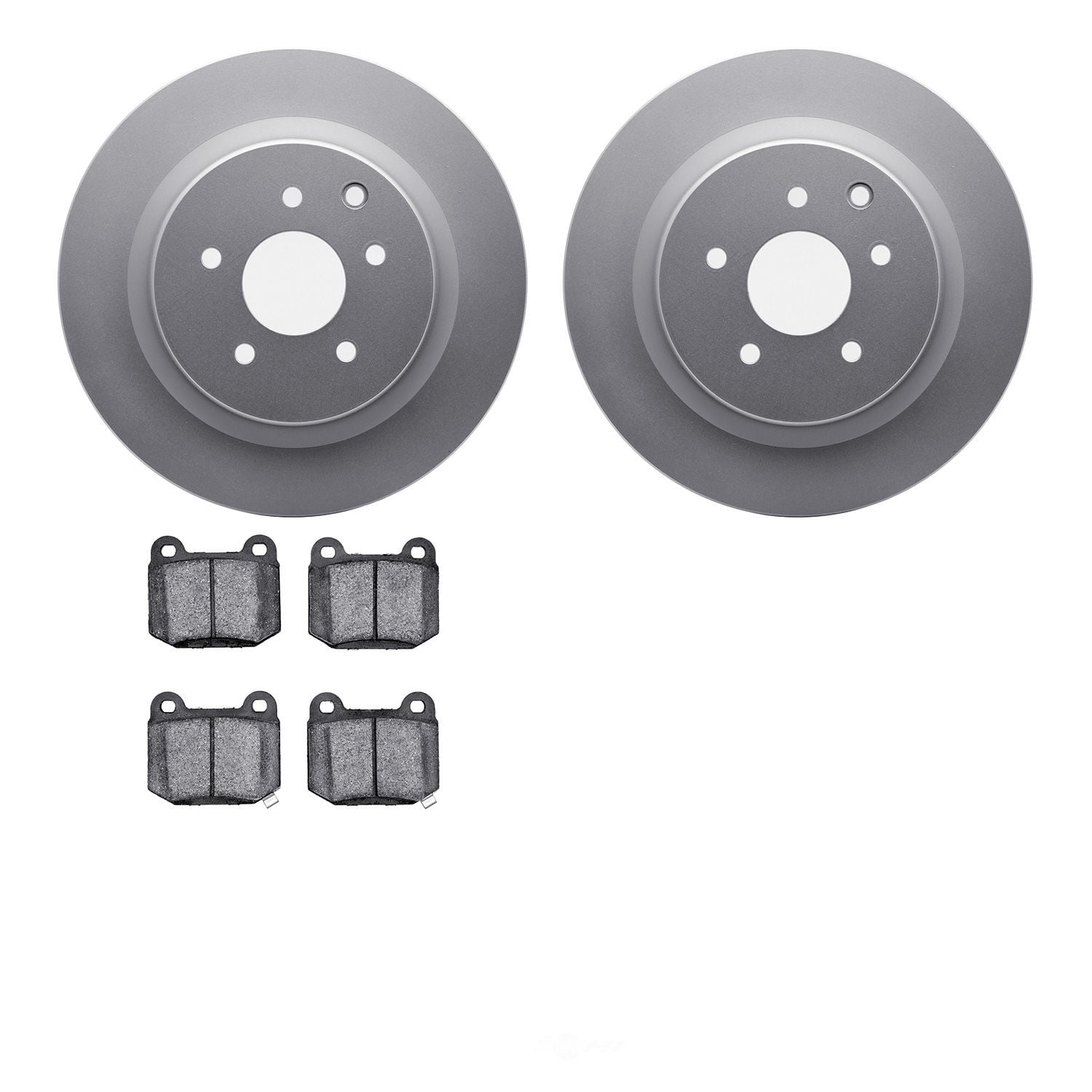 Dynamic Friction Company 4502-68019 DFC GEOSPEC Rotors with 5000 Advanced Brake Pads