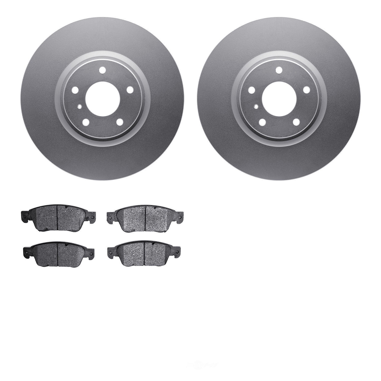 Dynamic Friction Company 4502-68021 DFC GEOSPEC Rotors with 5000 Advanced Brake Pads